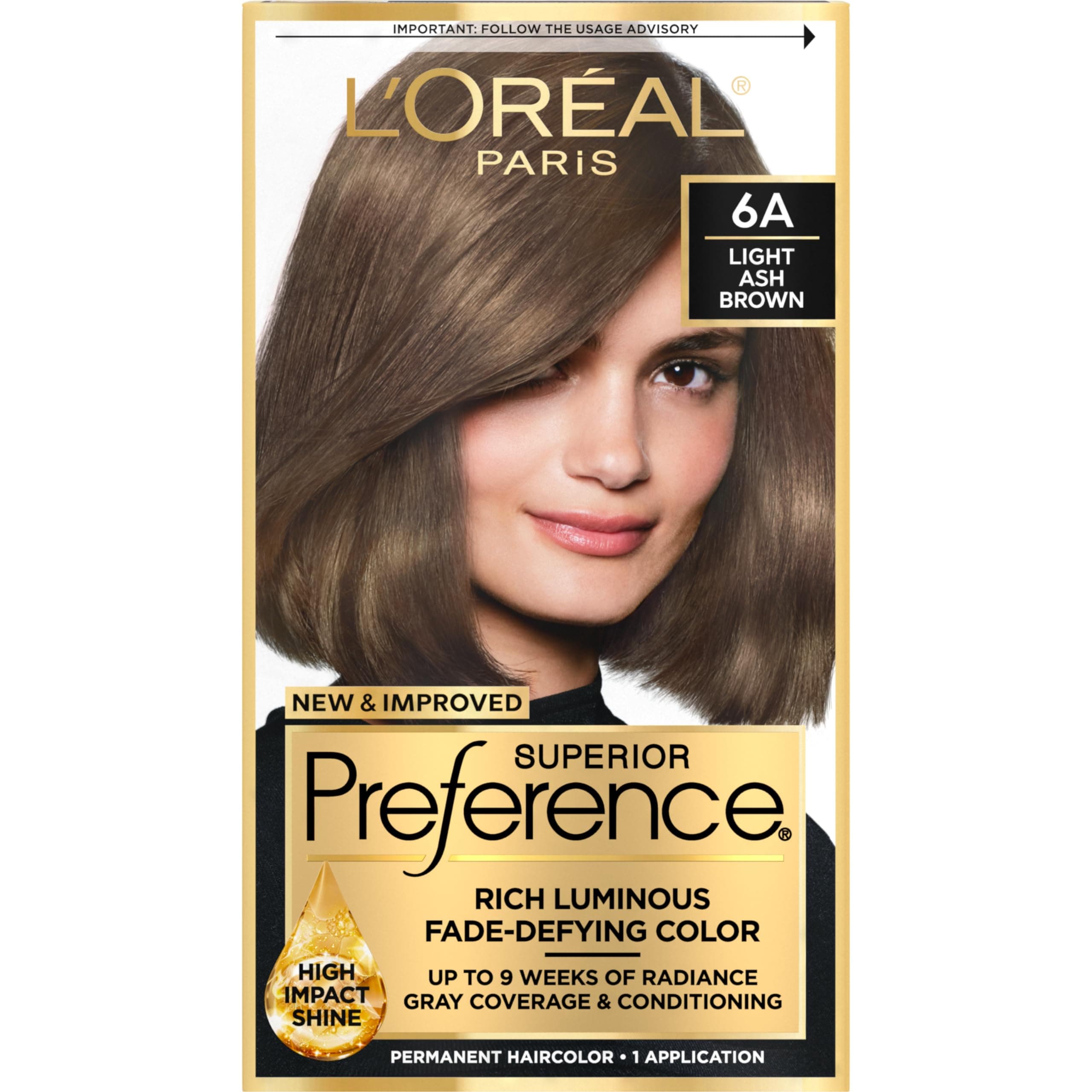 Tinte Para El Cabello L'oreal Paris Superior Preference Marrón Ceniza Claro 6a - Venta Internacional. $477