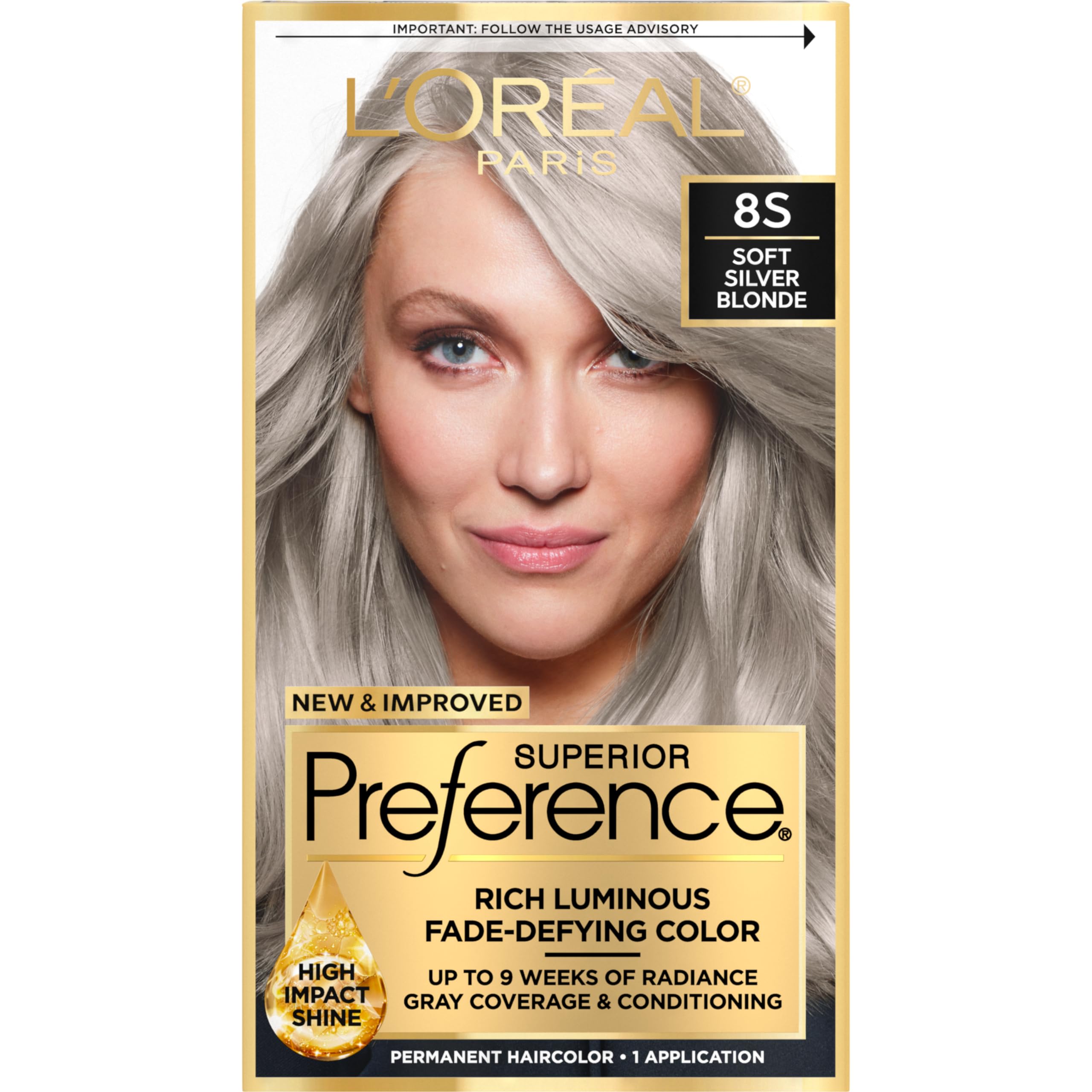 Tinte para el Cabello L'Oreal Paris Superior Preference Light Silver 8s - Venta Internacional