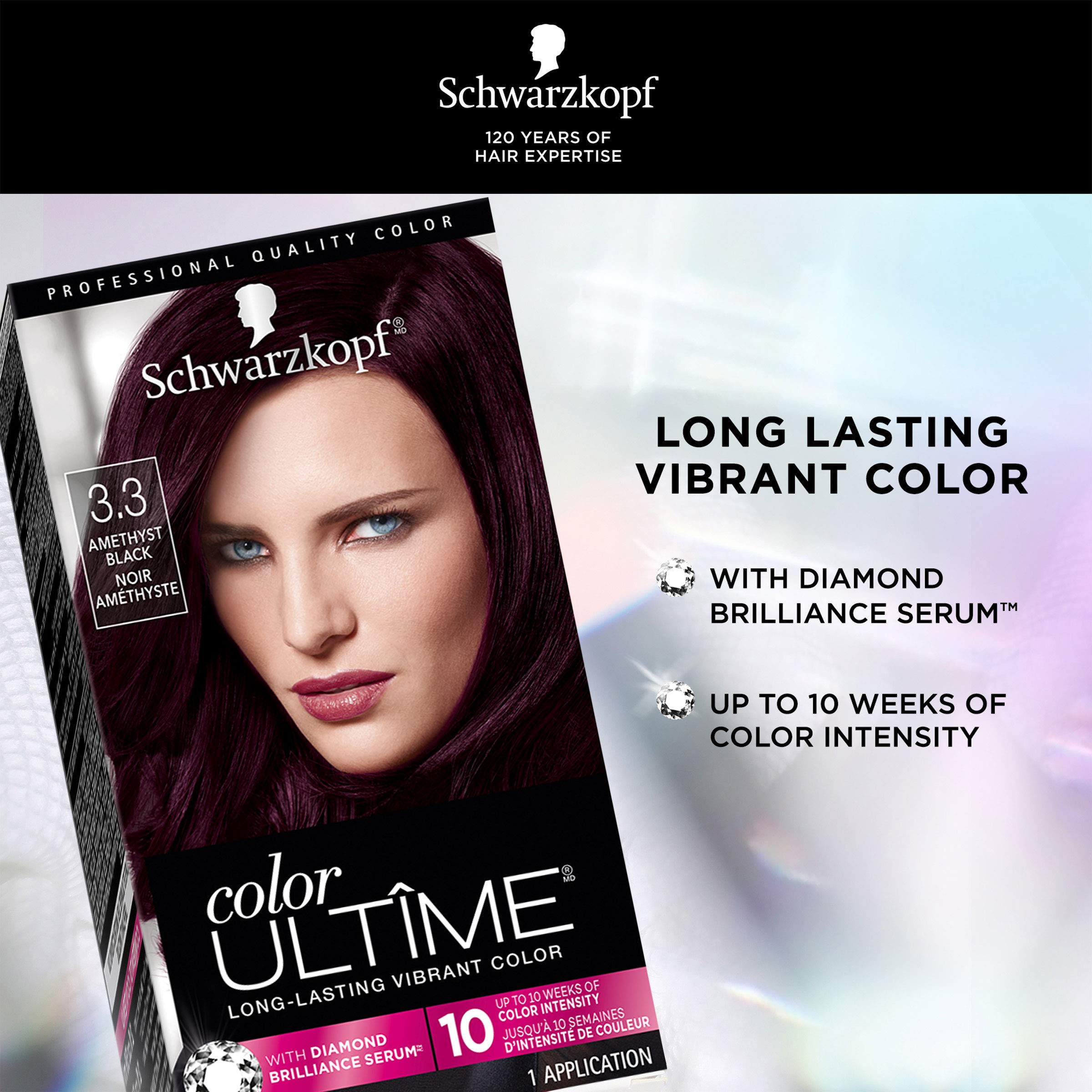 Foto 3 | Tinte Para El Cabello Schwarzkopf Color Ultime 3.3 Amethyst Black - Venta Internacional.