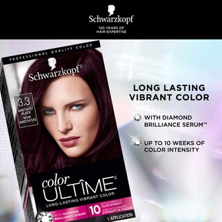 Foto 3 | Tinte Para El Cabello Schwarzkopf Color Ultime 3.3 Amethyst Black - Venta Internacional.