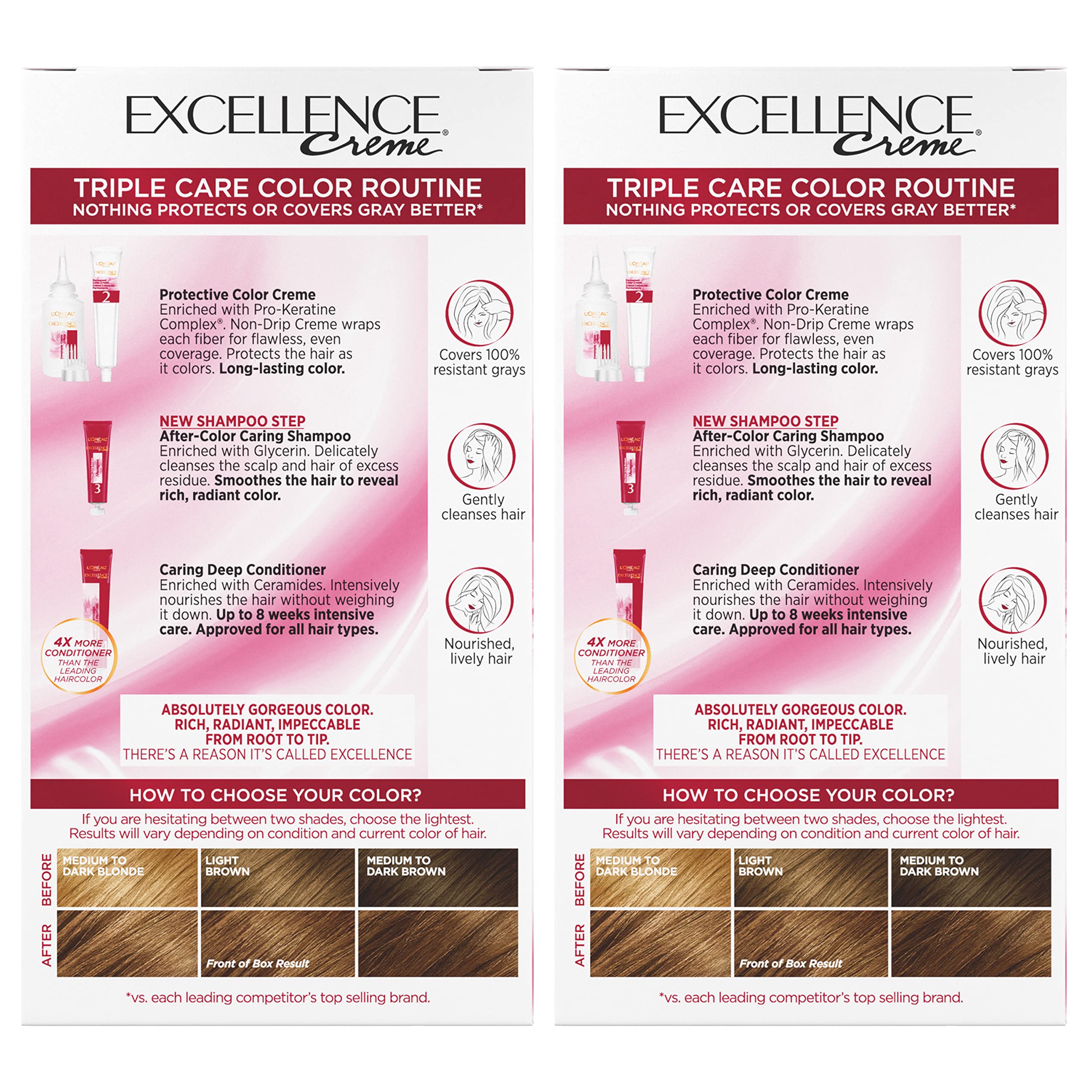 Foto 8 pulgar | Tinte de Cabello L'Oréal Paris Excellence Crème 6g Marrón Dorado Claro - Venta Internacional
