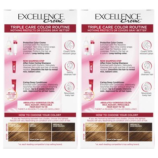 Foto 7 | Tinte de Cabello L'Oréal Paris Excellence Crème 6g Marrón Dorado Claro - Venta Internacional
