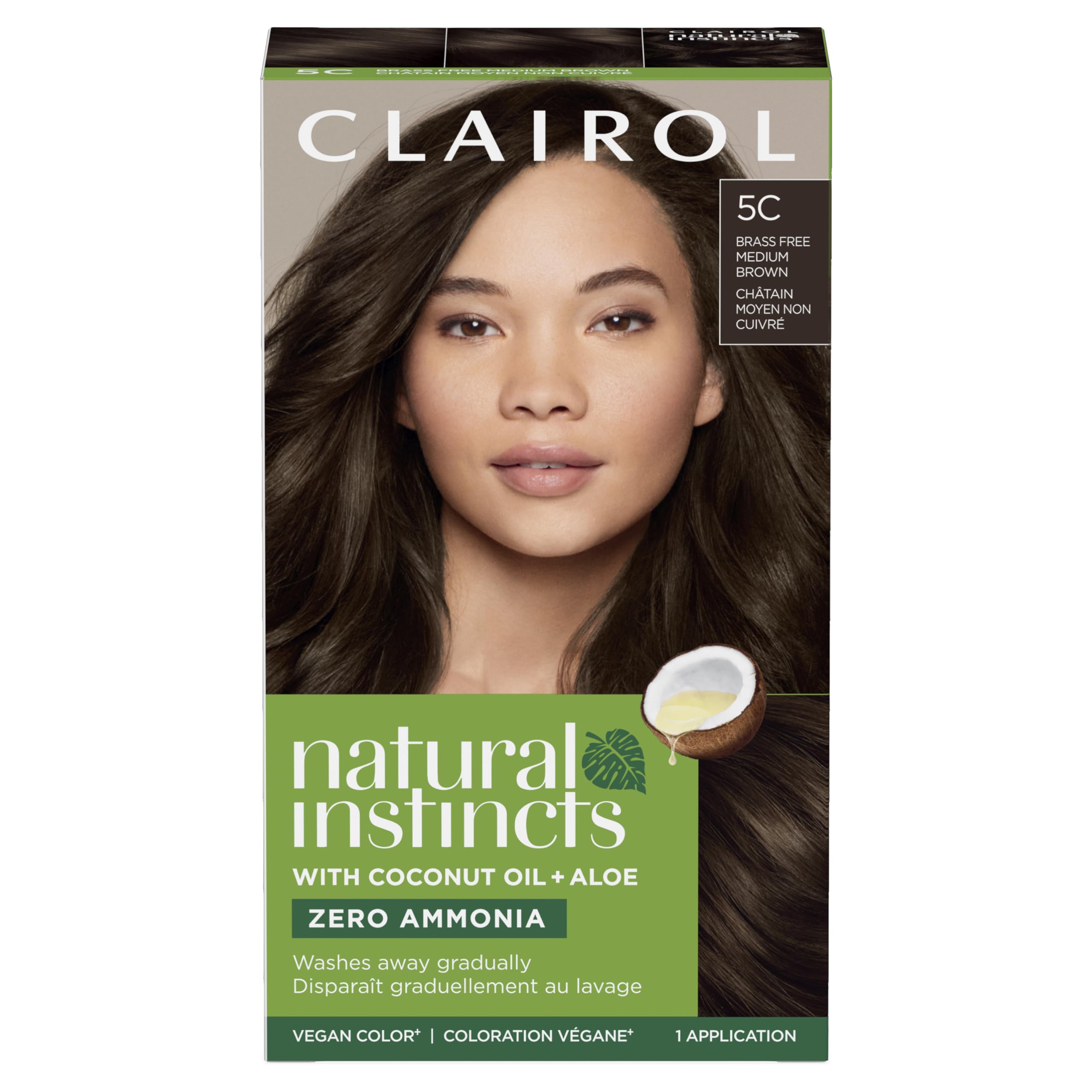 Foto 2 pulgar | Tinte Para El Cabello Clairol Natural Instincts 5c Brass Free Med Brown - Venta Internacional.