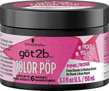 Foto 1 | Mascarilla Para Teñir El Cabello Got2b Color Pop Semipermanente Rosa 150 Ml - Venta Internacional.
