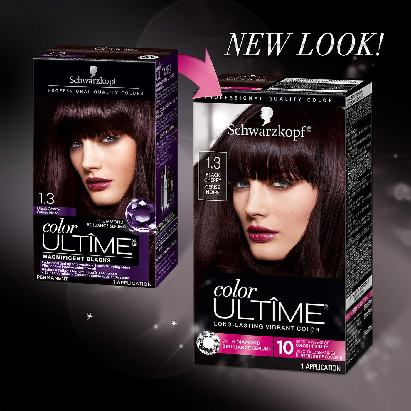 Foto 3 pulgar | Tinte Para El Cabello Schwarzkopf Color Ultime 1.3 Black Cherry - Venta Internacional.