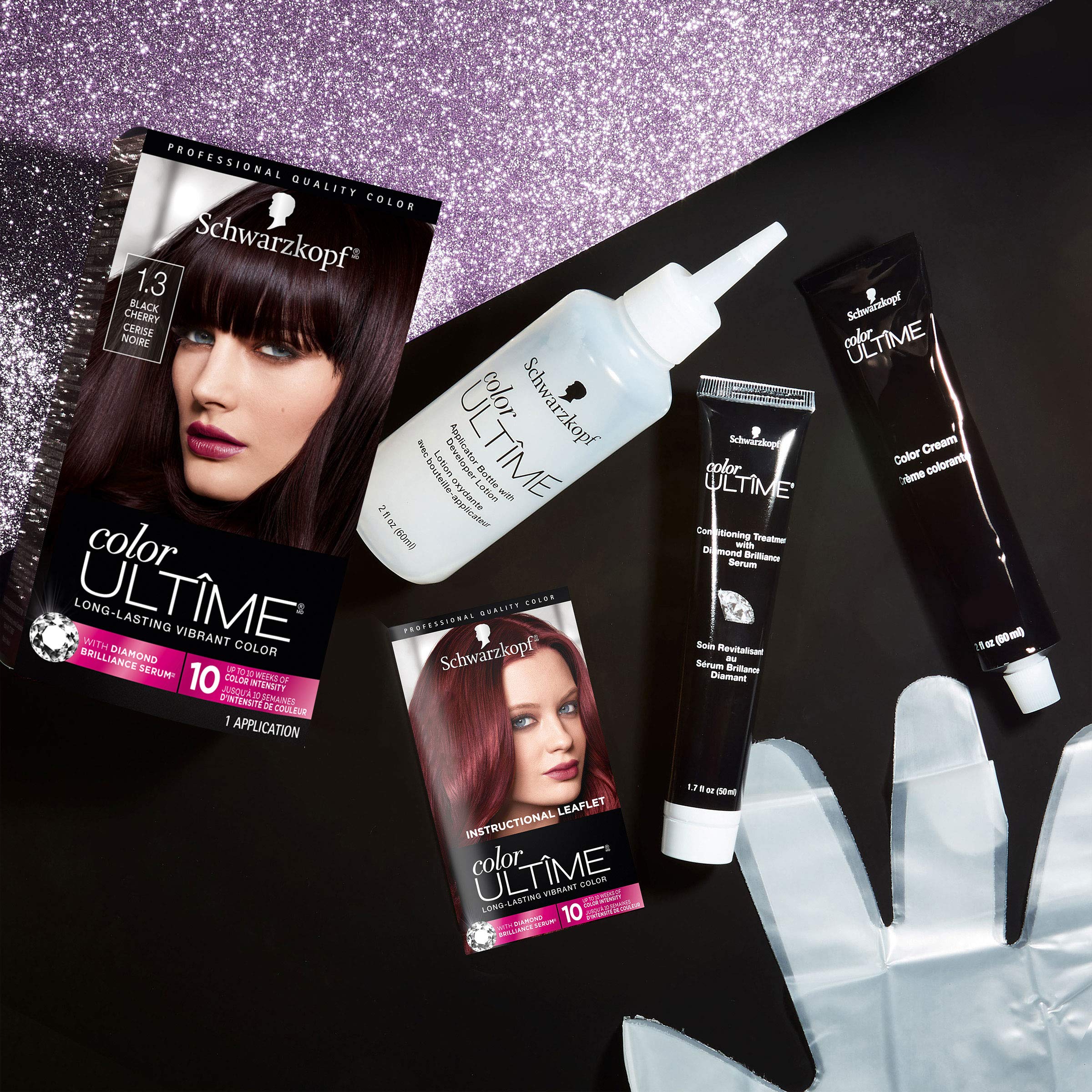 Foto 5 pulgar | Tinte Para El Cabello Schwarzkopf Color Ultime 1.3 Black Cherry - Venta Internacional.