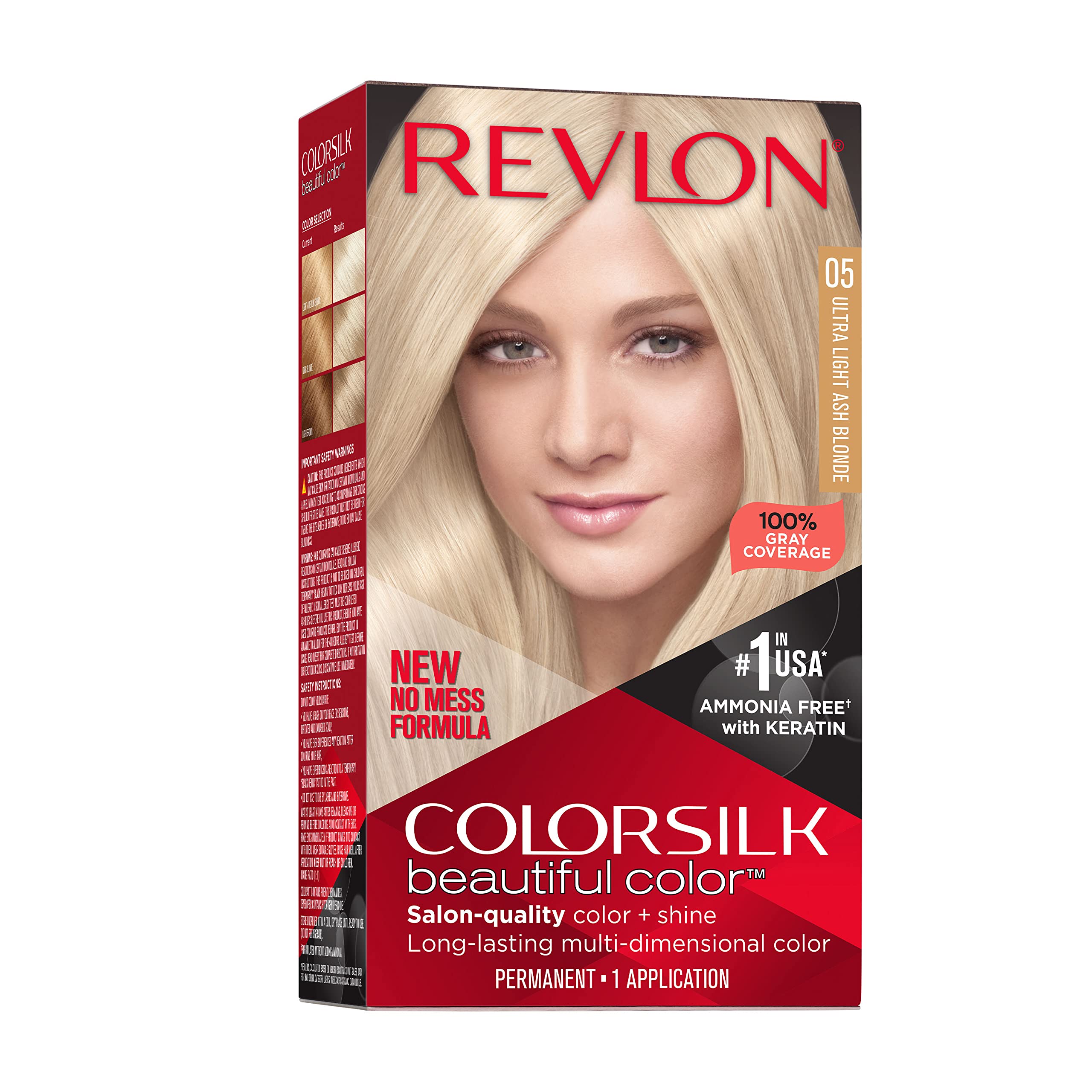 Foto 2 pulgar | Tinte de Pelo Revlon Colorsilk Beautiful 005 Ultra Light Ash Blonde - Venta Internacional