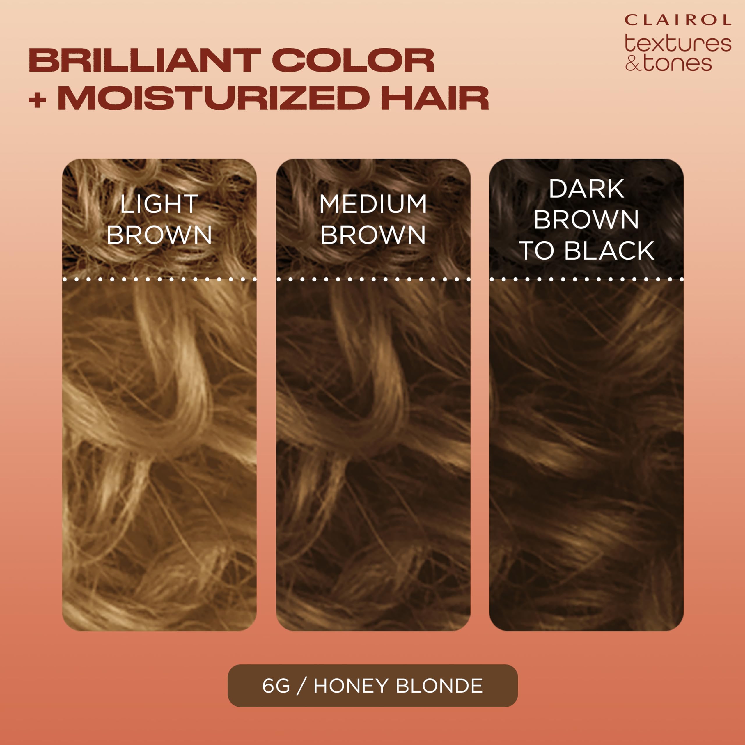 Foto 4 pulgar | Tinte para El Cabello Clairol Textures & Tones 6 G Rubio Miel Paquete De 1 - Venta Internacional