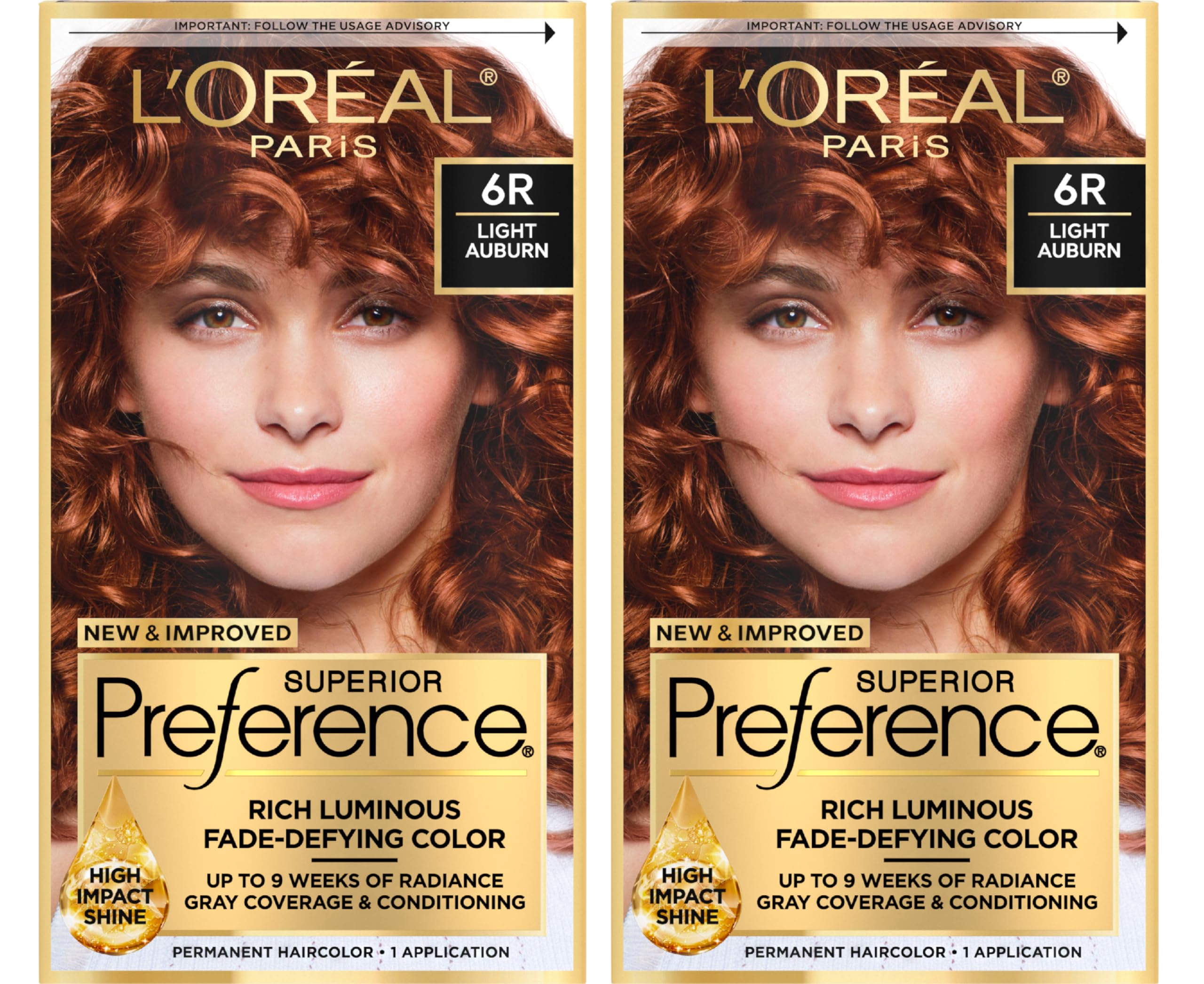 Tinte para el Cabello L'oreal Paris Superior Preference Light Auburn 6r 2 Piezas - Venta Internacional