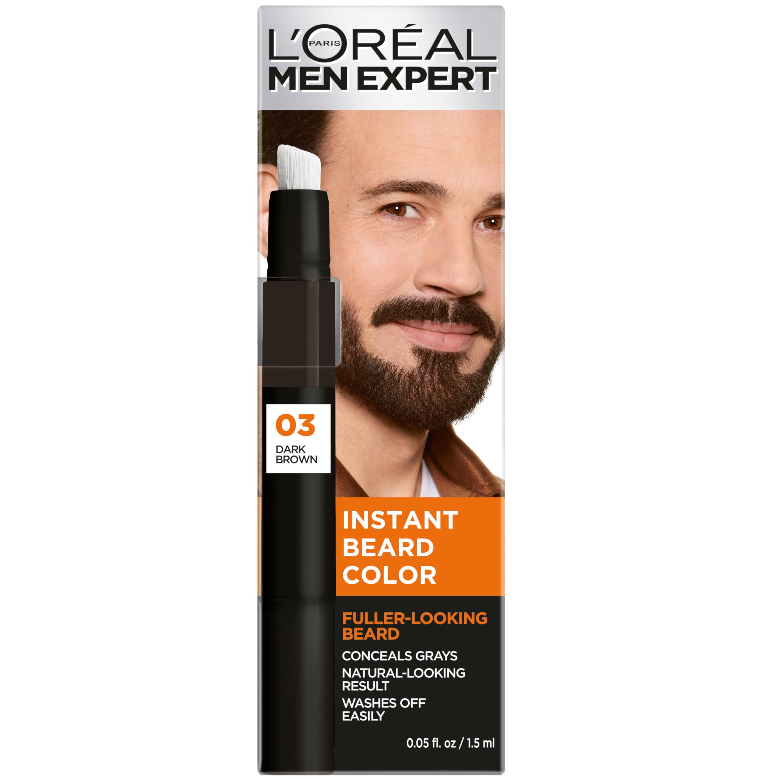 Foto 3 pulgar | Tinte para Barba L'oreal Paris Men Expert 03 Marrón Oscuro 1.5 ml - Venta Internacional