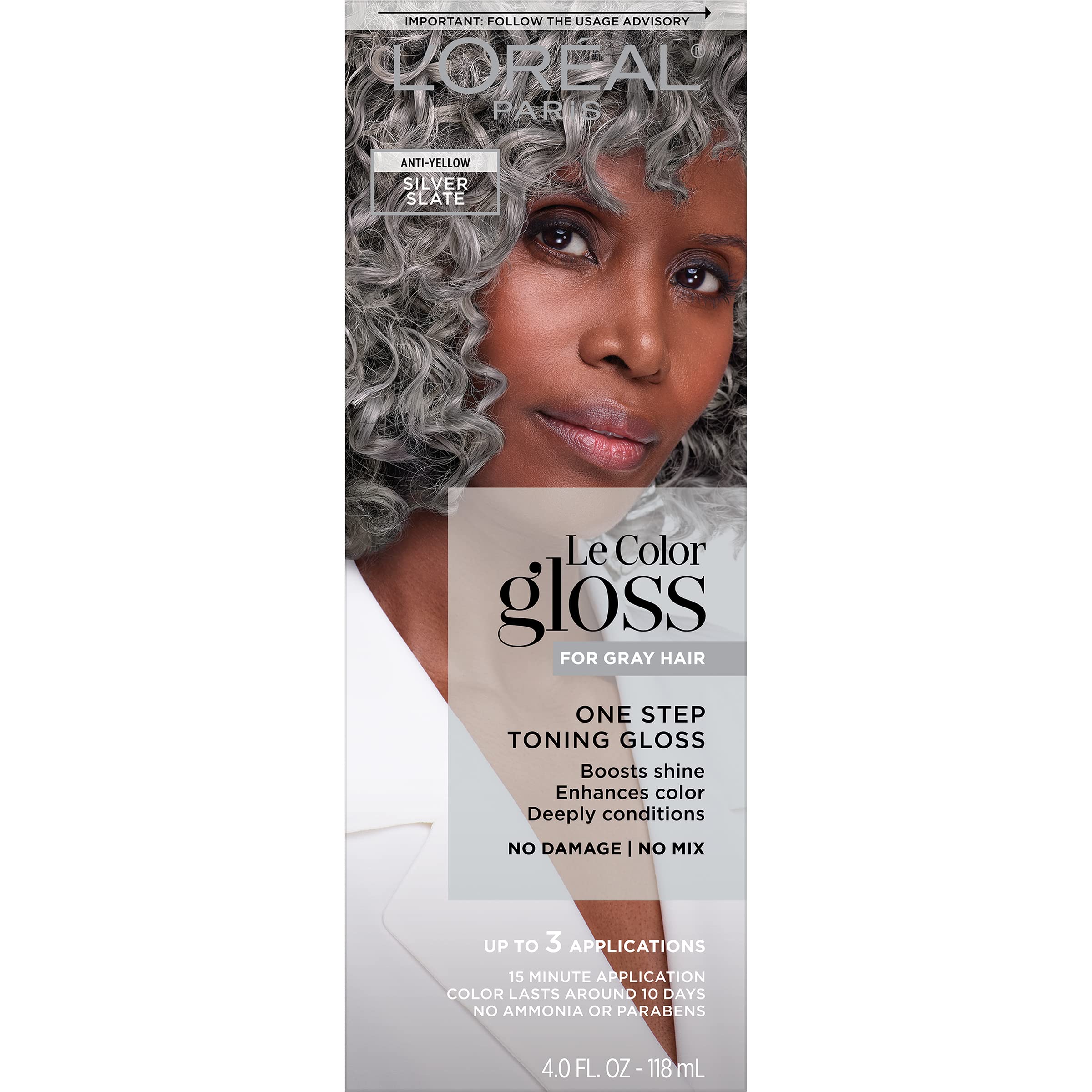 Tónico Para El Cabello L'oreal Paris Le Color Gloss Silver Slate, 1 Kit - Venta Internacional.