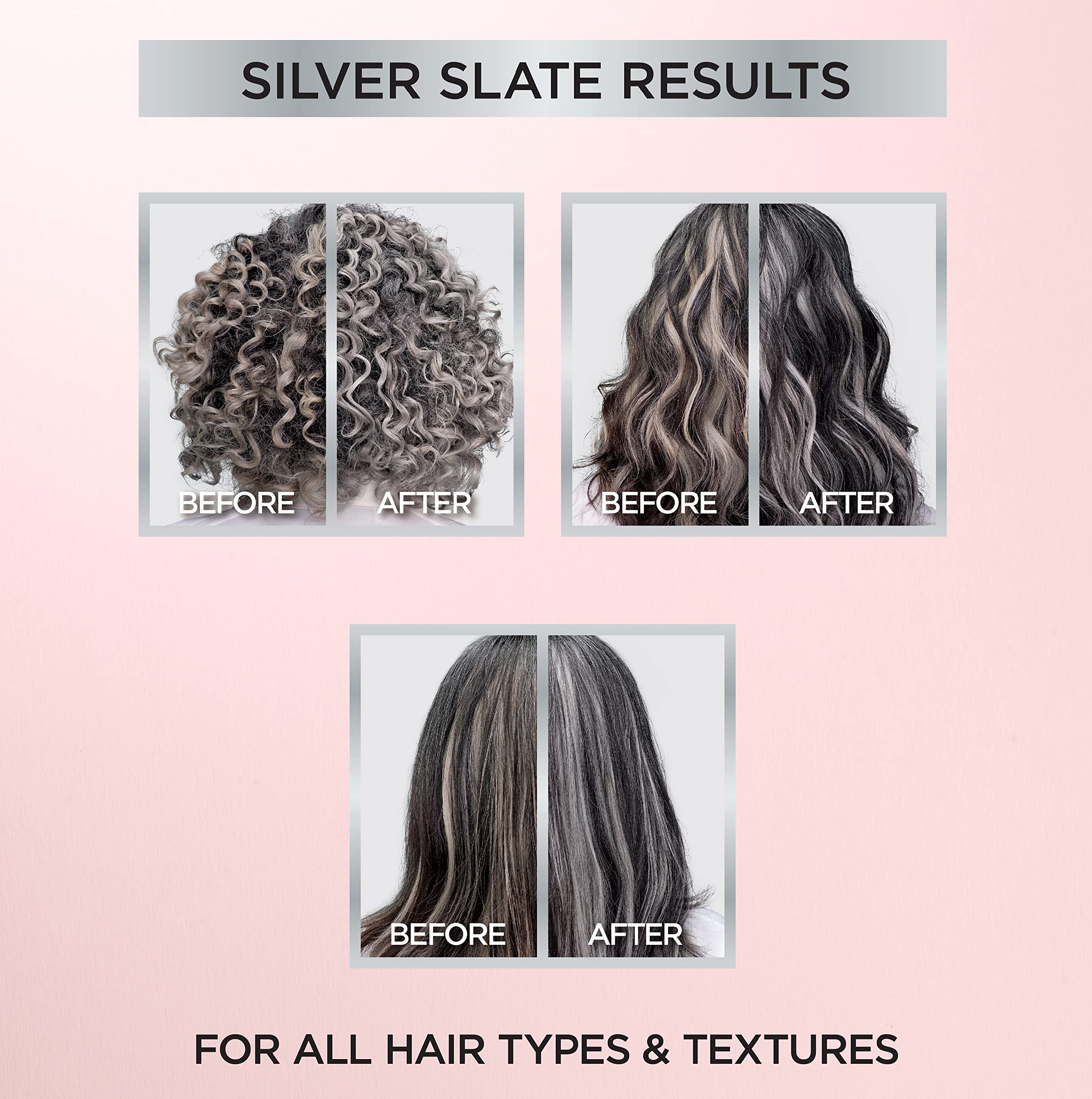 Foto 5 | Tónico Para El Cabello L'oreal Paris Le Color Gloss Silver Slate, 1 Kit - Venta Internacional.