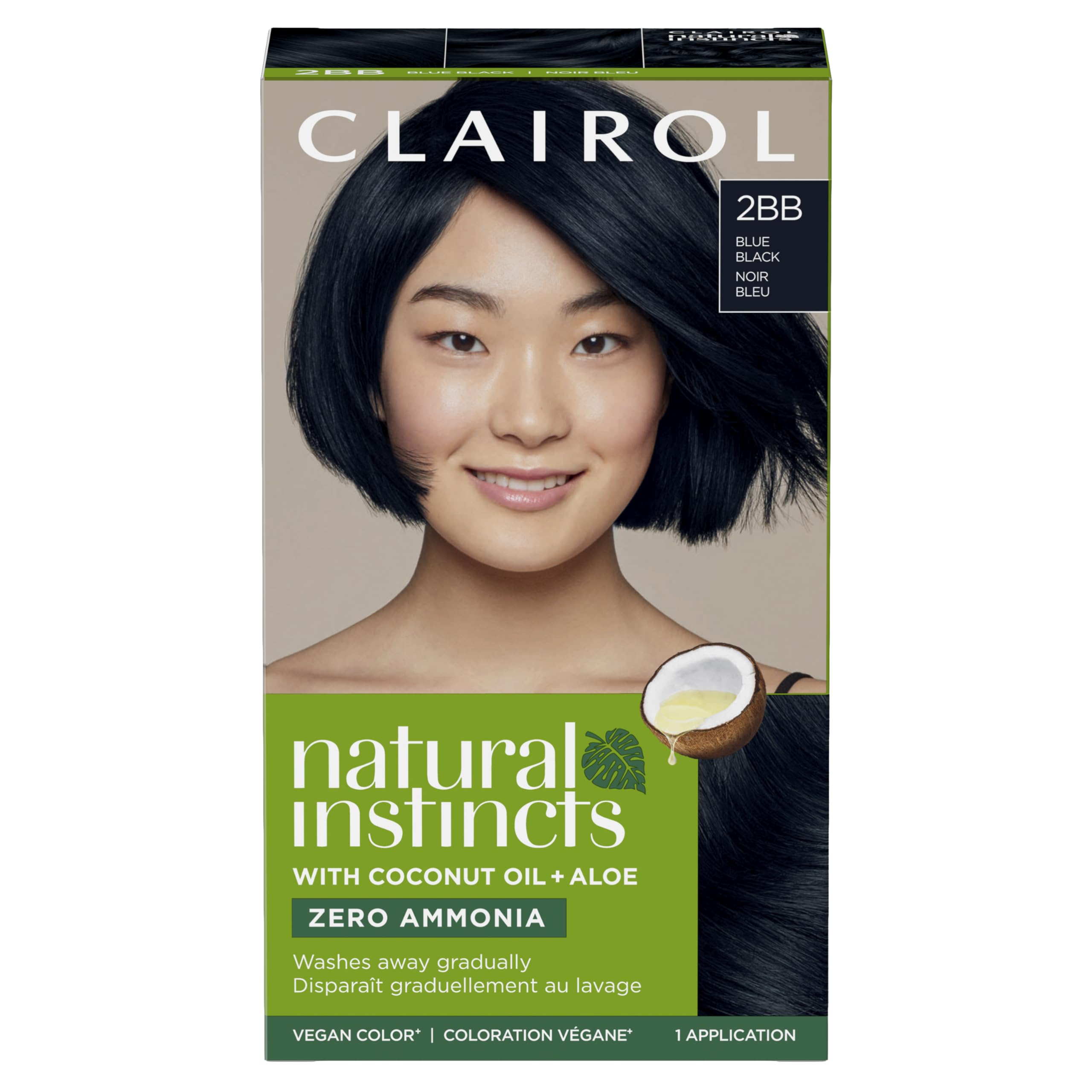 Tinte Para El Cabello Clairol Natural Instincts Demi-permanent 2bb Azul Negro - Venta Internacional.