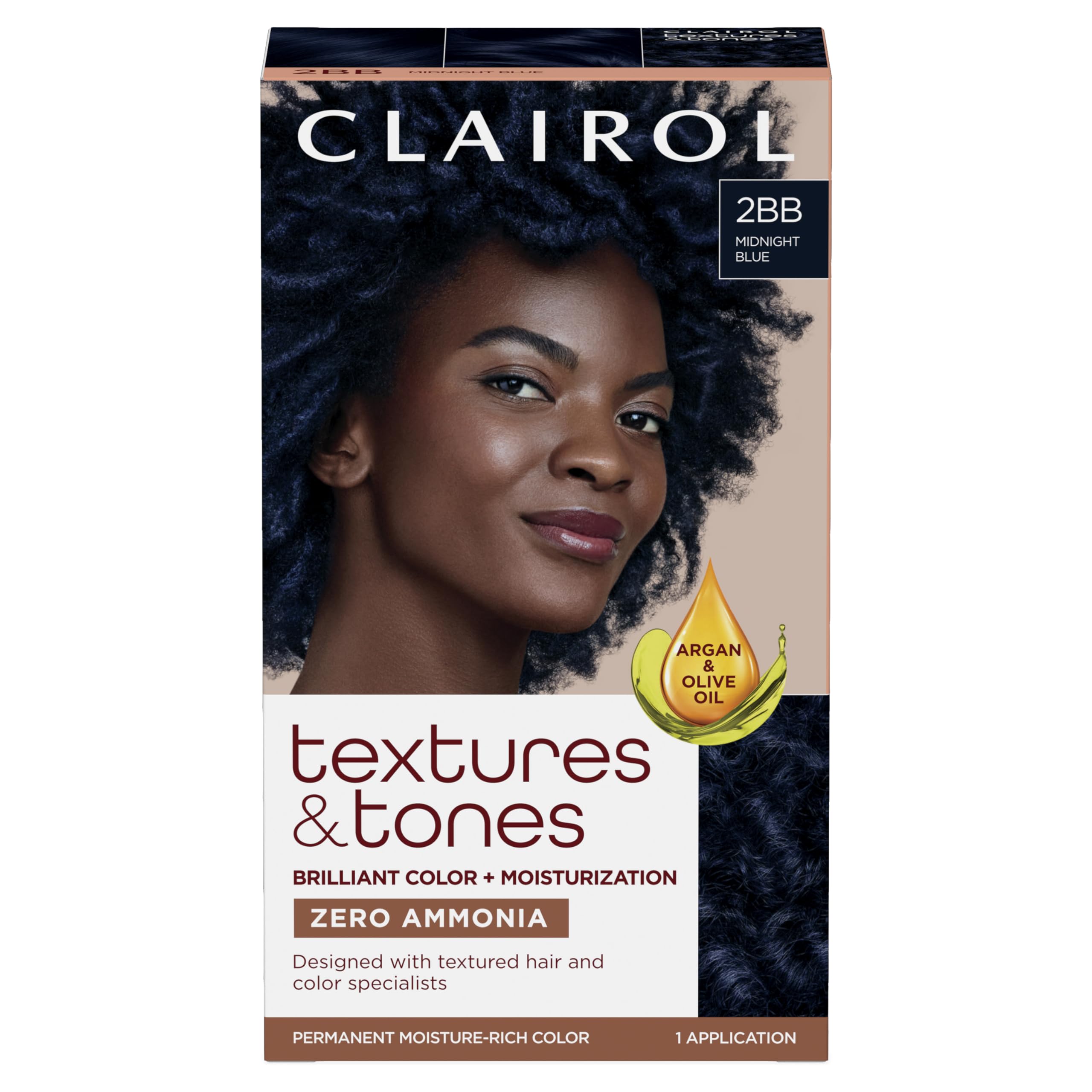 Foto 2 pulgar | Tinte Para El Cabello Clairol Textures & Tones Permanent 2bb Midnight Blue - Venta Internacional.