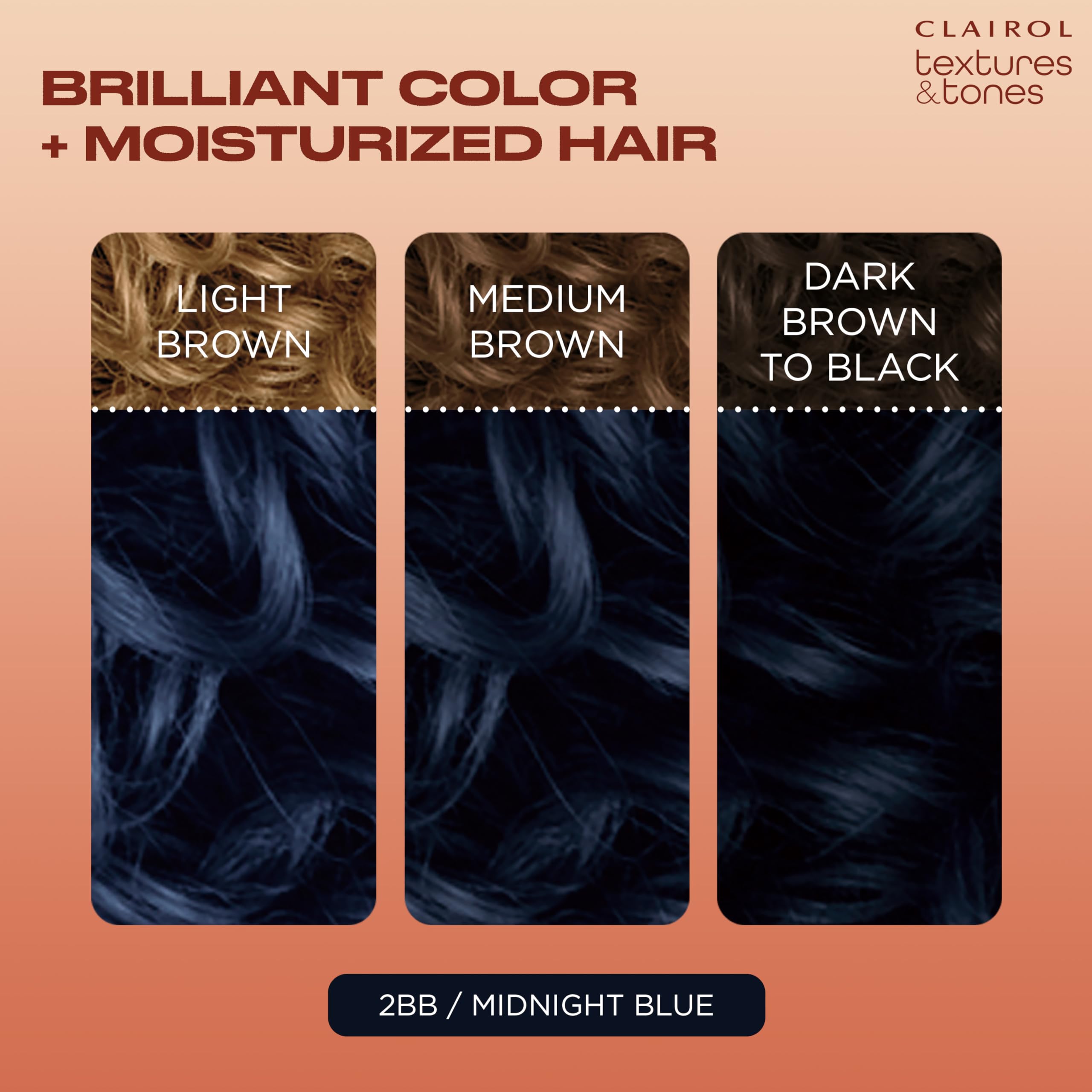Foto 4 pulgar | Tinte Para El Cabello Clairol Textures & Tones Permanent 2bb Midnight Blue - Venta Internacional.