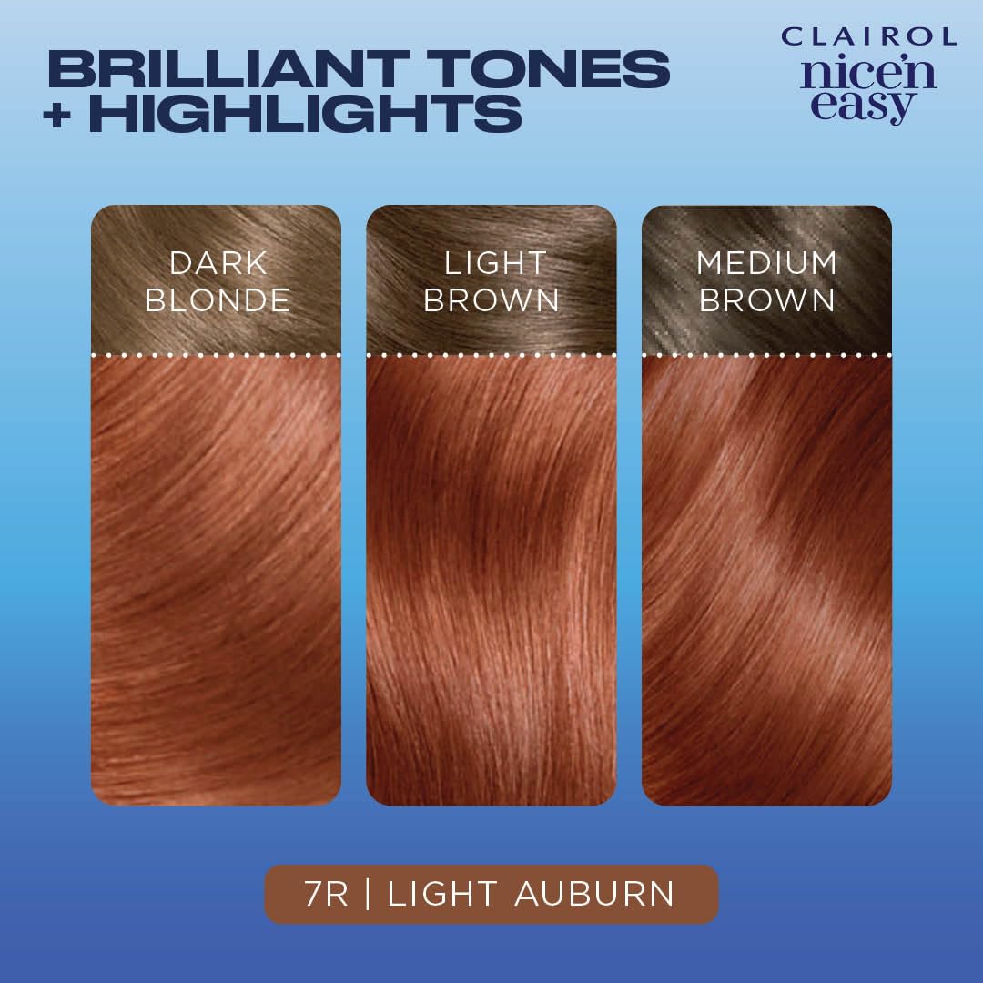 Foto 6 pulgar | Tinte Para El Cabello Clairol Nice'n Easy 7r, Color Castaño Más Ligero, Paquete De 1 - Venta Internacional.