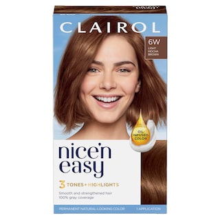 Foto 1 | Tinte De Pelo Clairol Nice 'n Easy, 6 W, Color Marrón Caramelo Claro Natural - Venta Internacional.