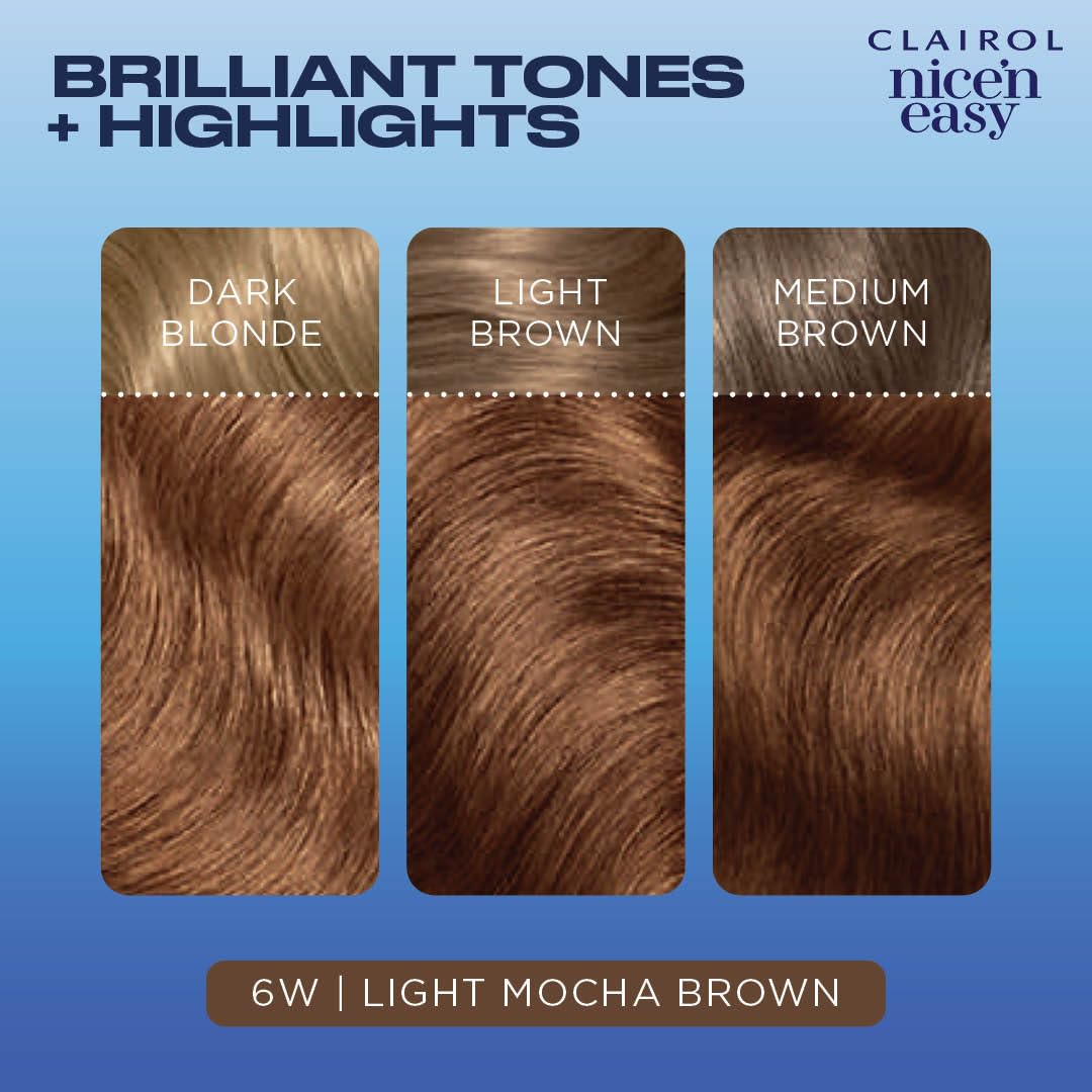 Foto 5 | Tinte De Pelo Clairol Nice 'n Easy, 6 W, Color Marrón Caramelo Claro Natural - Venta Internacional.