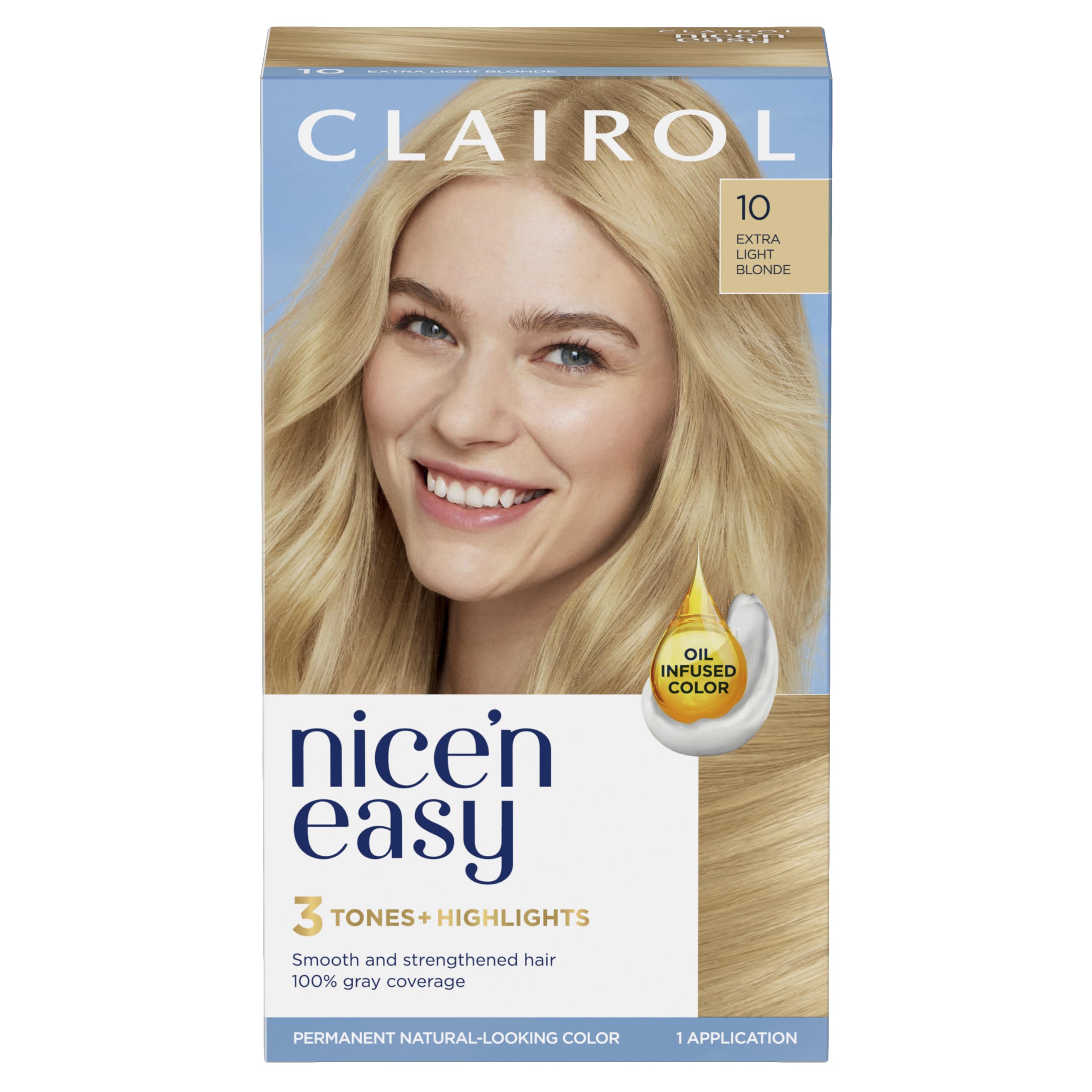 Foto 2 pulgar | Tinte Para El Cabello Clairol Nice'n Easy 10, Rubio Extra Claro, Paquete De 1 - Venta Internacional.