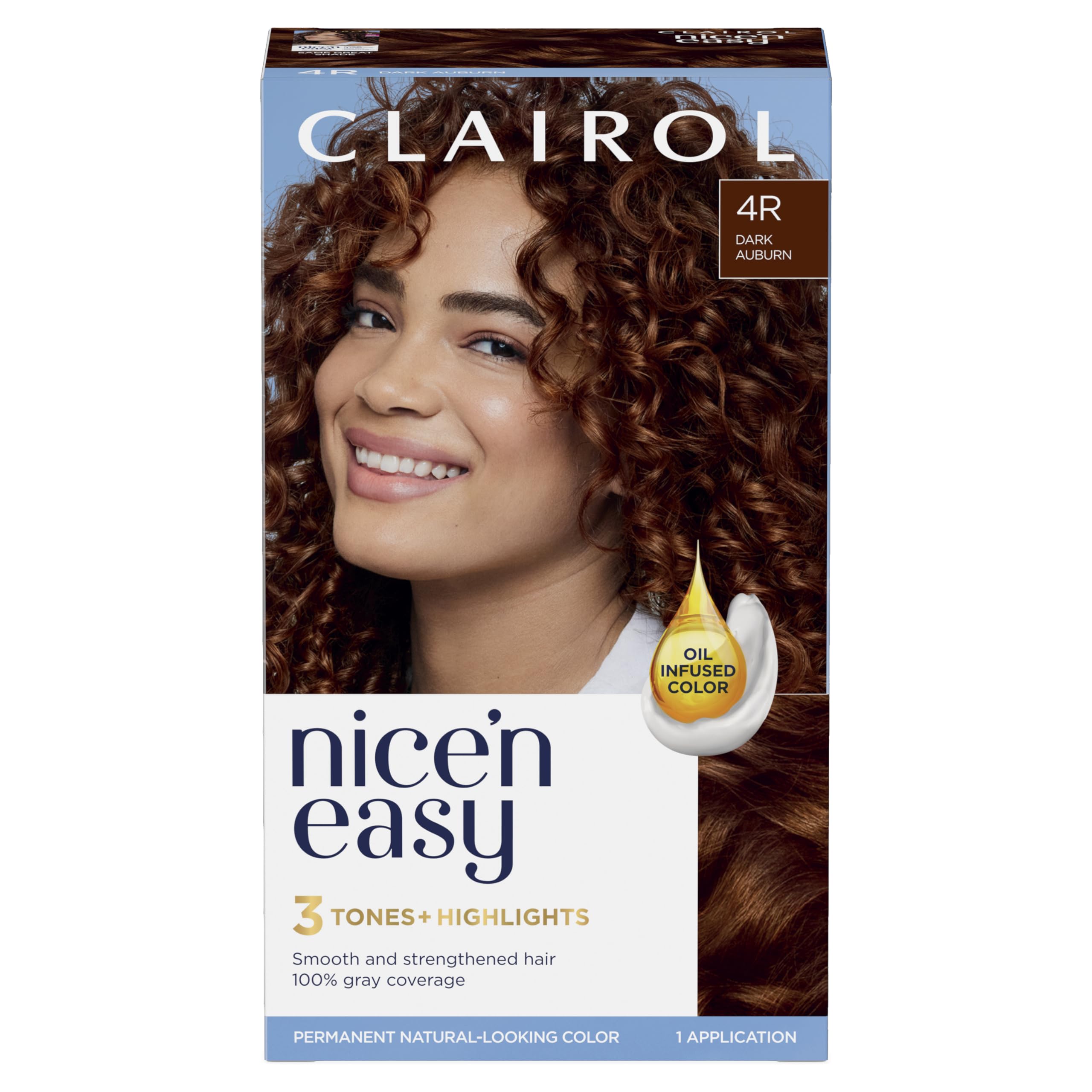 Foto 2 pulgar | Tinte De Pelo Clairol Nice 'n Easy 4r Dark Auburn Permanent - Venta Internacional.