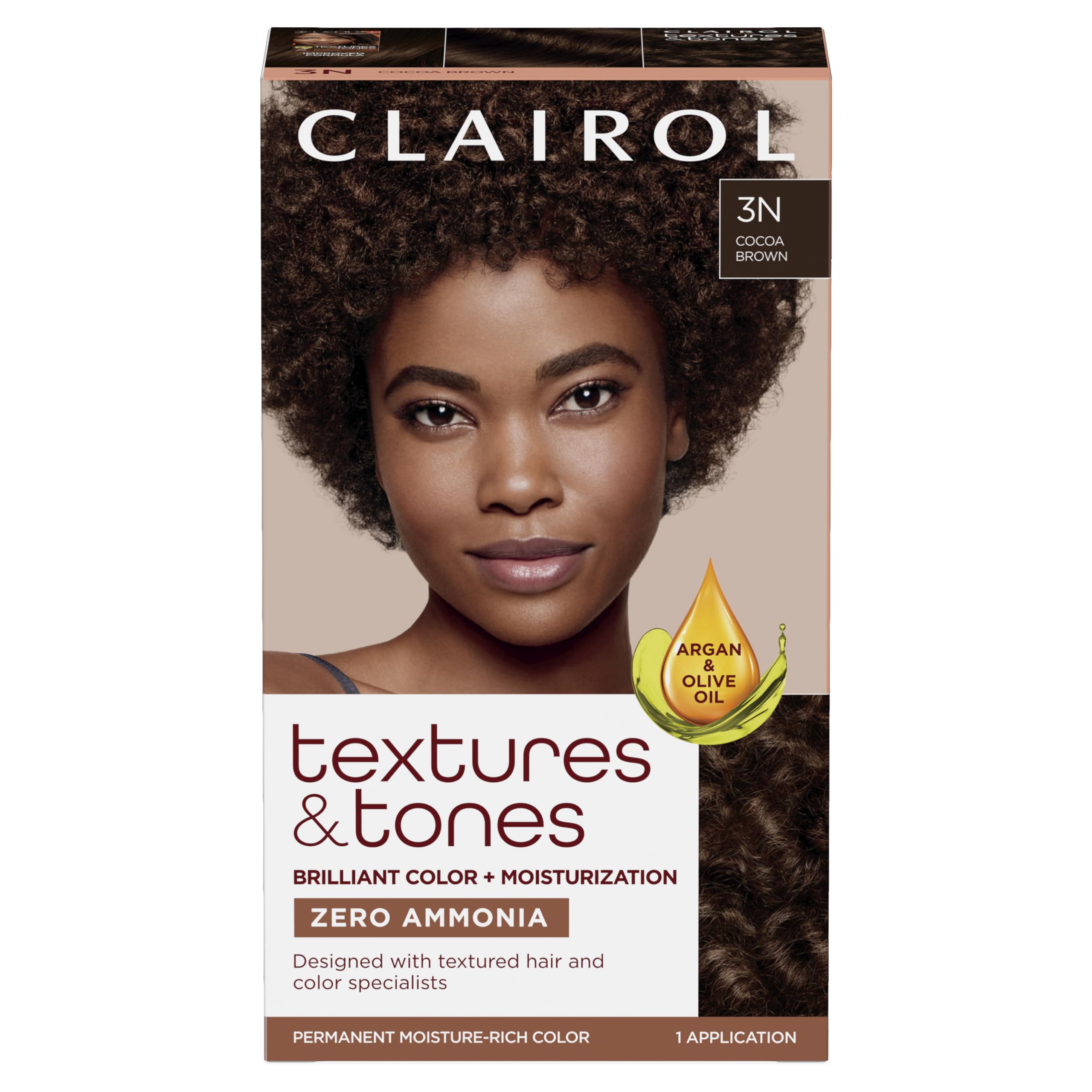 Foto 2 pulgar | Tinte Para El Cabello Clairol Textures & Tones Permanent 3n Cocoa Brown - Venta Internacional.