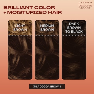Foto 3 | Tinte Para El Cabello Clairol Textures & Tones Permanent 3n Cocoa Brown - Venta Internacional.