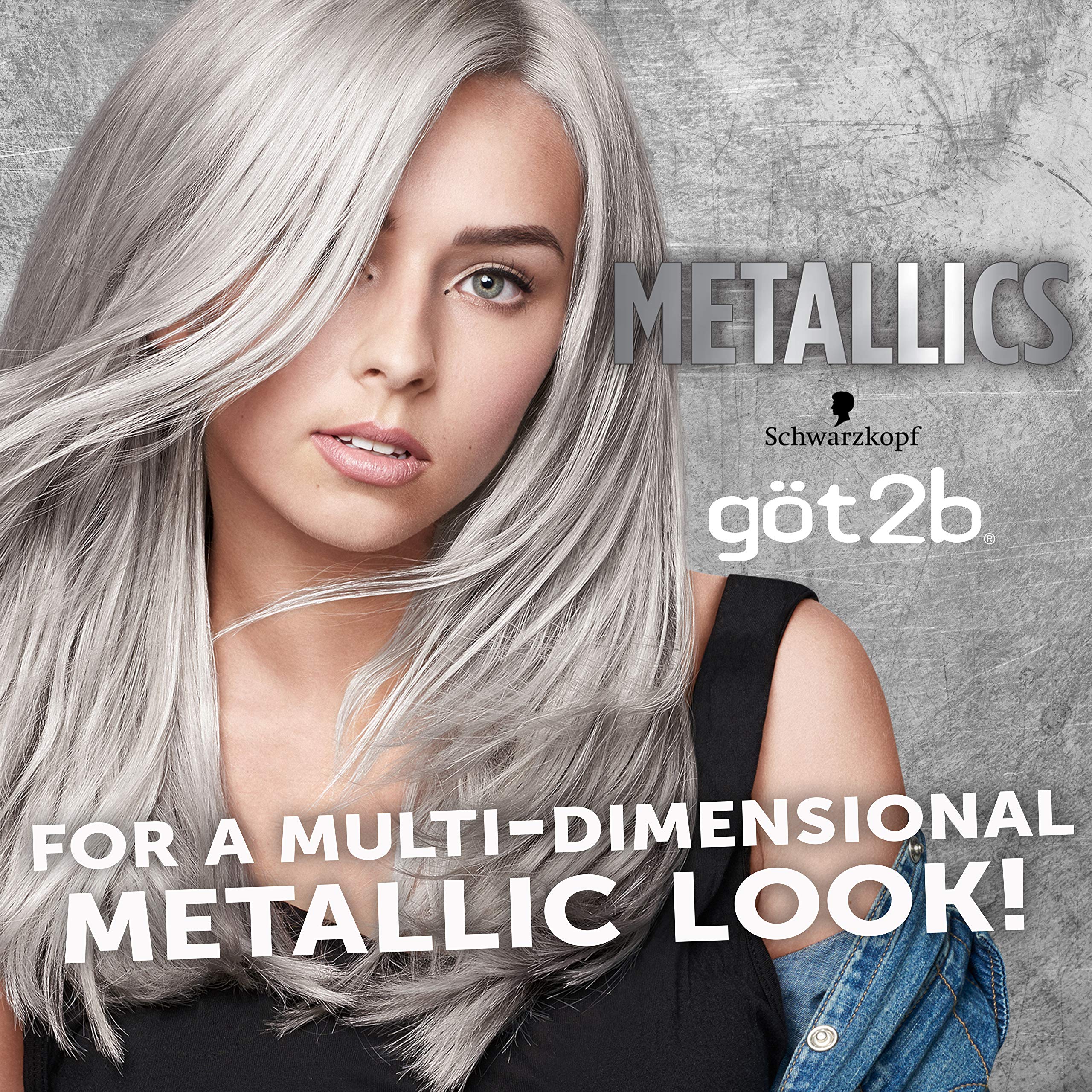 Foto 3 pulgar | Tinte De Pelo Schwarzkopf Got2b Metallics M71 Metallics Silver - Venta Internacional.