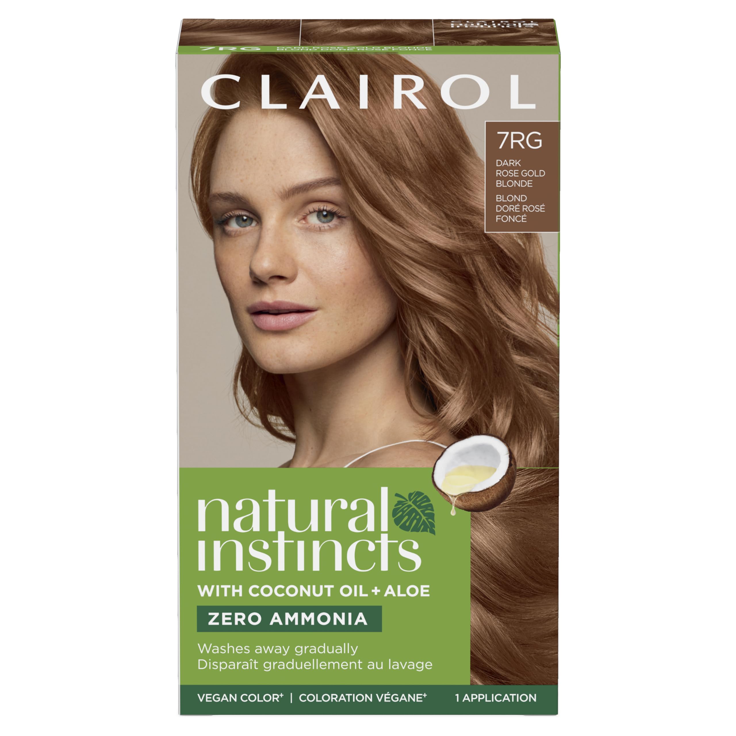 Tinte Para El Cabello Clairol Natural Instincts Demi-permanent 7rg Rosa Dorado Oscuro Rubio - Venta Internacional.