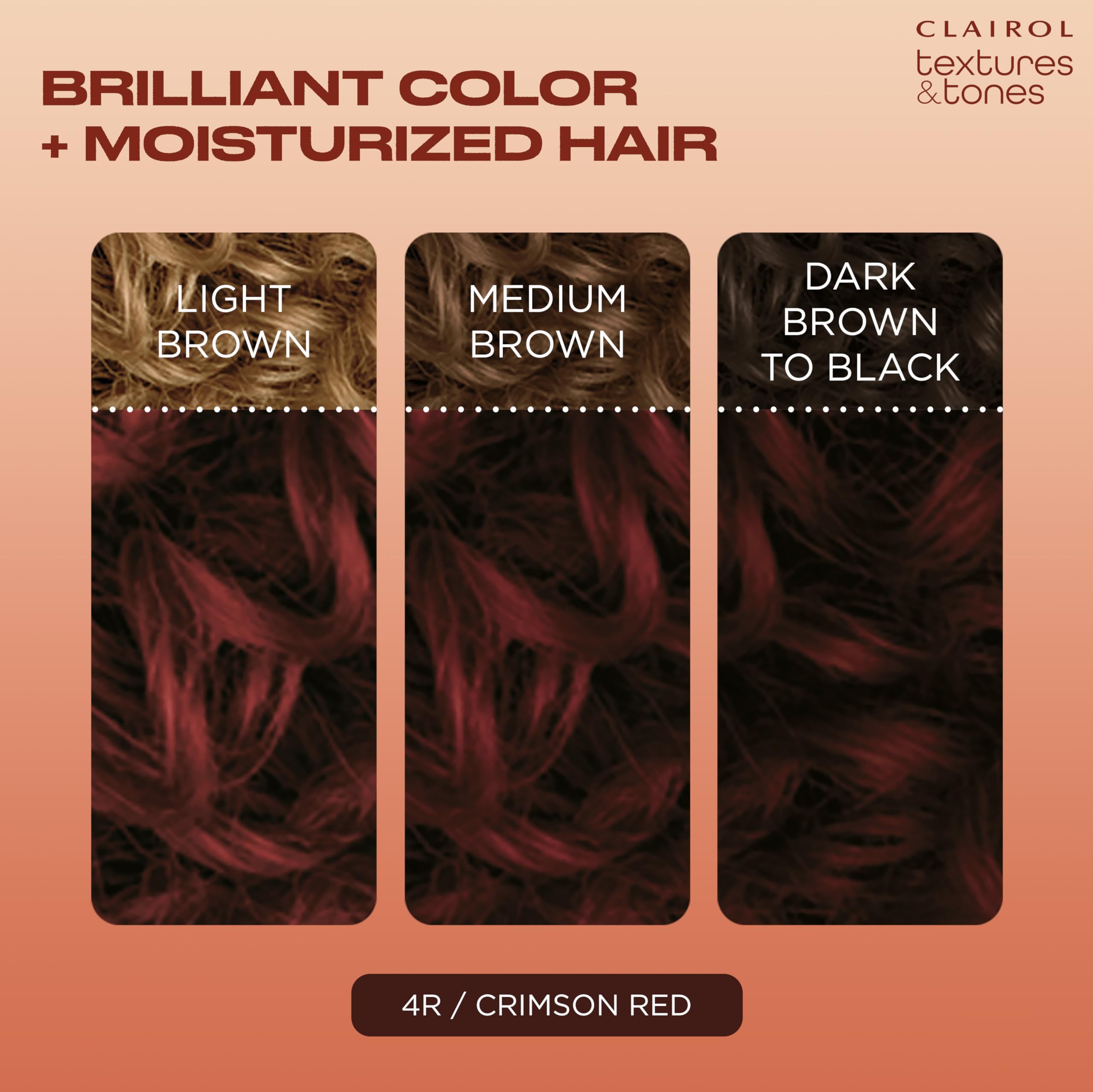 Foto 4 pulgar | Tinte Para El Cabello Clairol Textures & Tones 4r, Rojo Carmesí, Paquete De 1 - Venta Internacional.