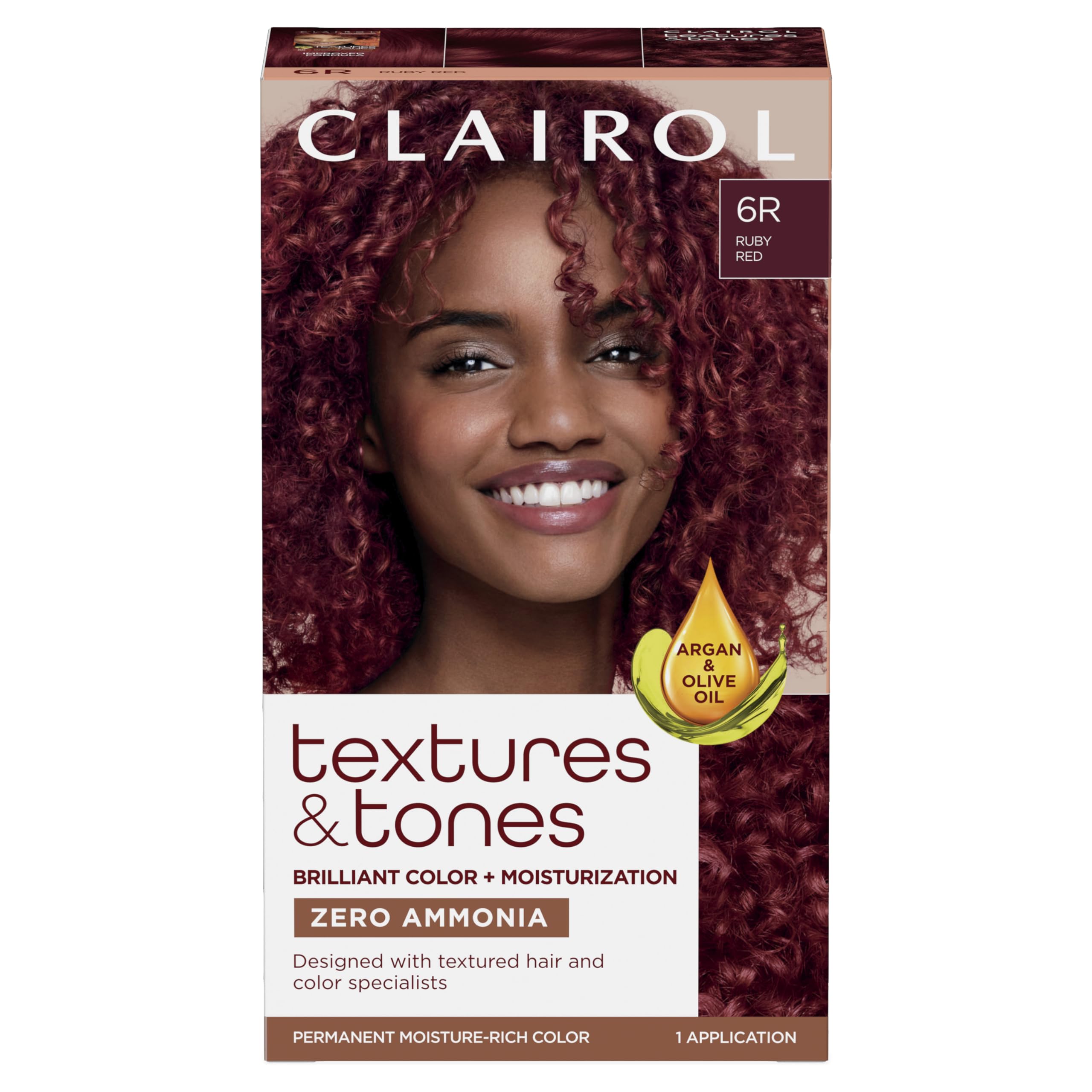 Foto 2 pulgar | Tinte Para El Cabello Clairol Textures & Tones 6r, Rojo Rubí, Paquete De 1 - Venta Internacional.