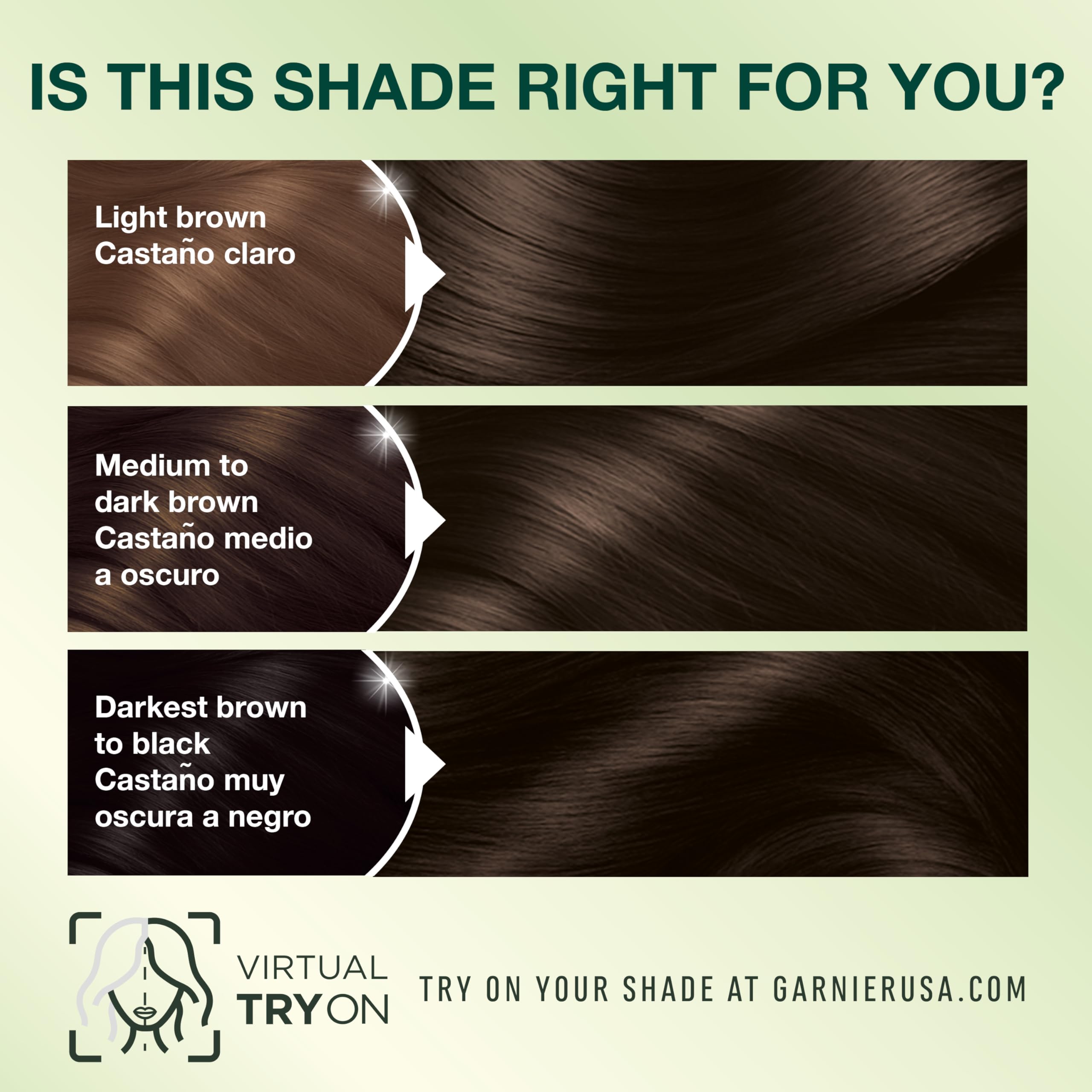 Foto 5 pulgar | Tinte Para El Cabello Garnier Nutrisse Nourishing 30 Darkest Brown - Venta Internacional.