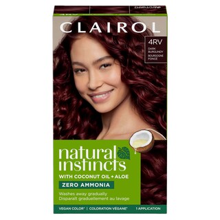 Foto 1 | Tinte Para El Cabello Clairol Natural Instincts Semipermanente 4rv Burgundy - Venta Internacional.
