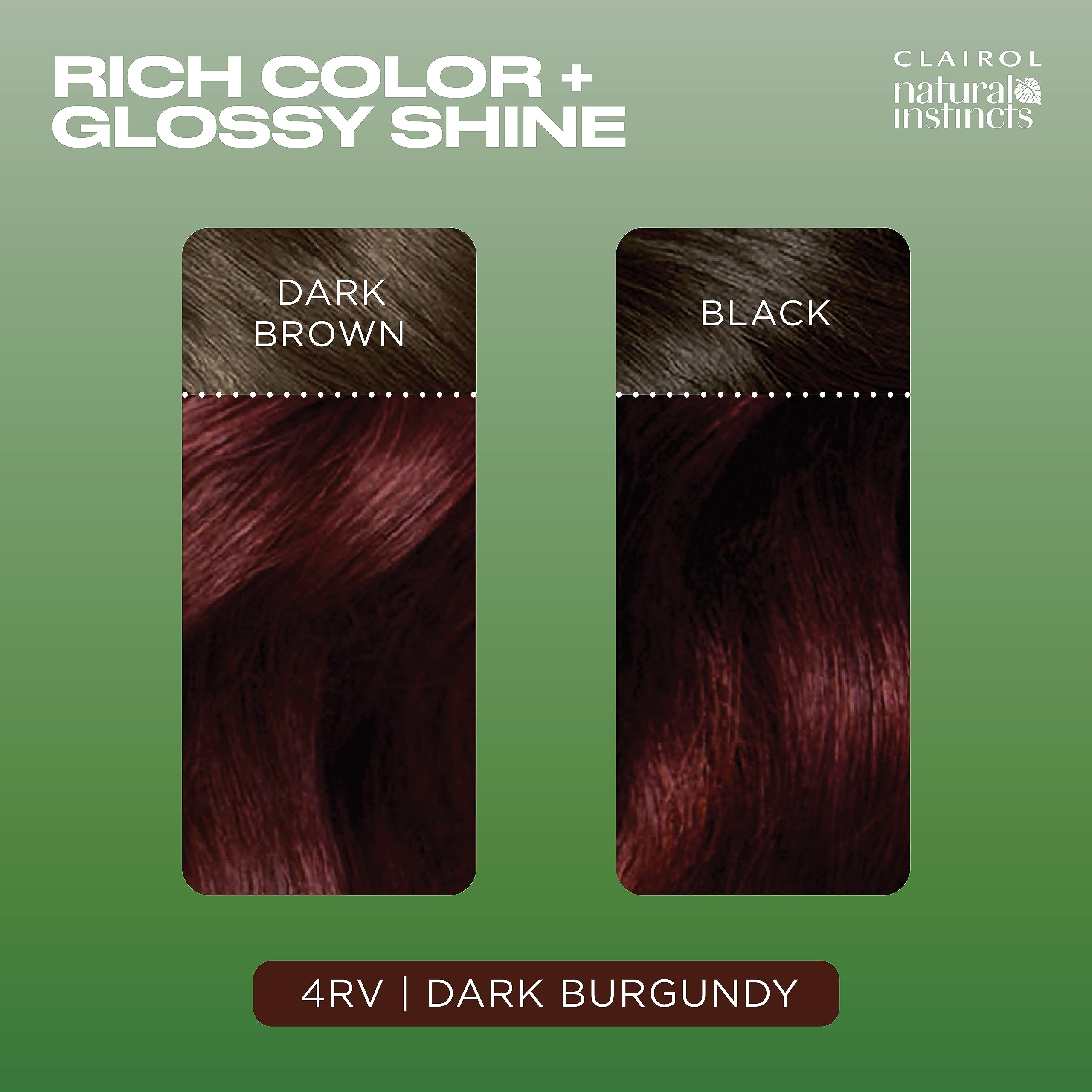 Foto 5 pulgar | Tinte Para El Cabello Clairol Natural Instincts Semipermanente 4rv Burgundy - Venta Internacional.