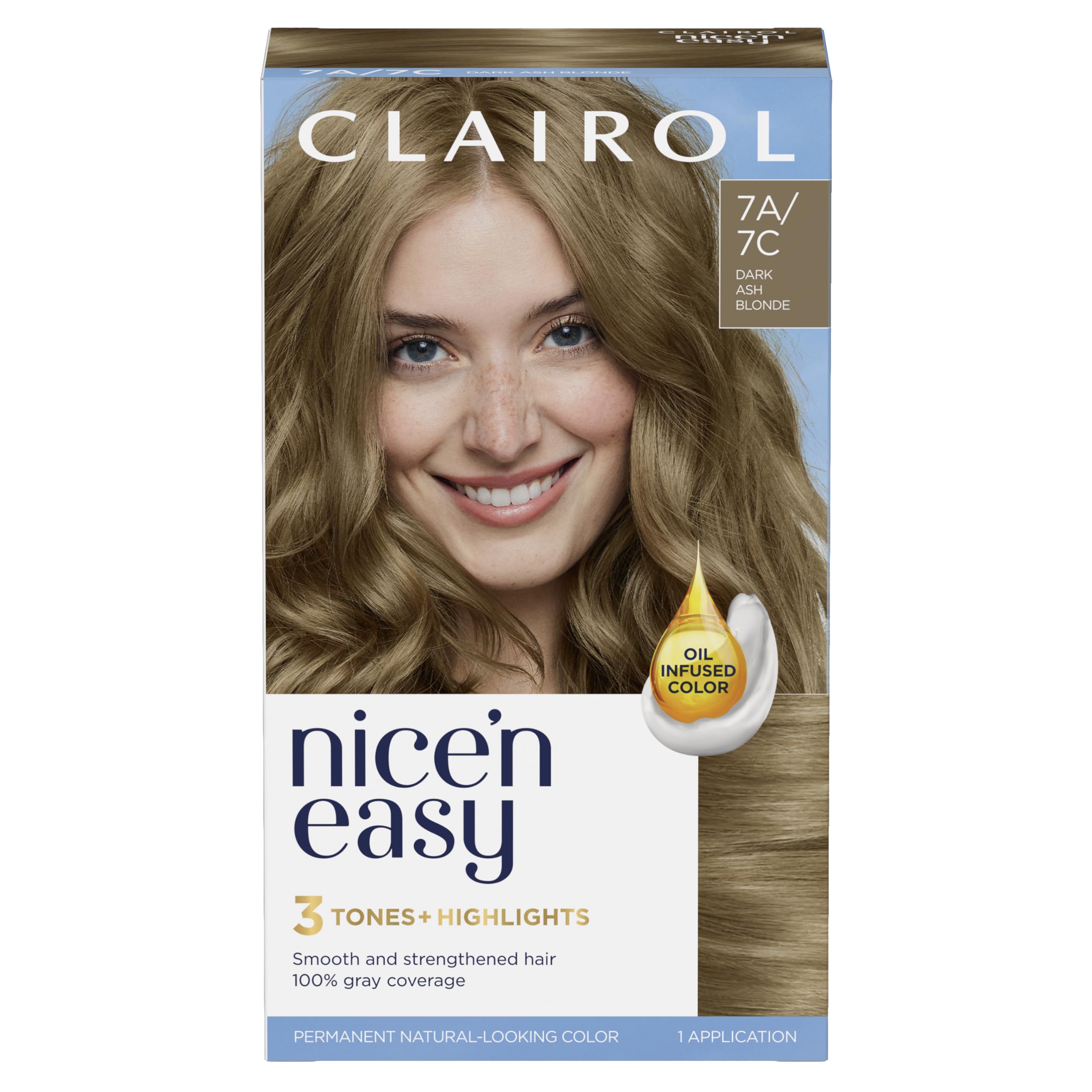 Foto 2 pulgar | Tinte Para El Cabello Clairol Nice'n Easy 7c, Rubio Oscuro Y Fresco, Paquete De 1 - Venta Internacional.