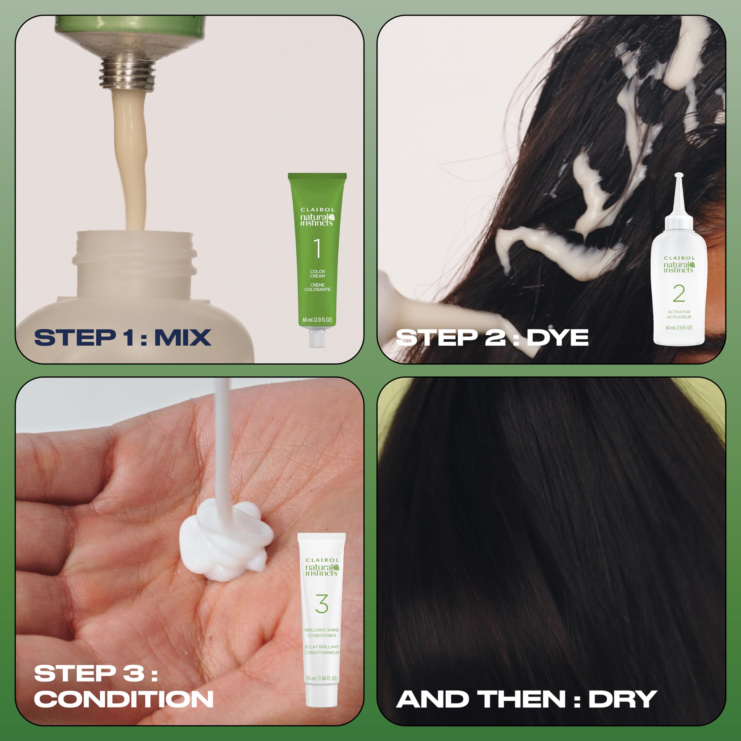 Foto 7 pulgar | Tinte Para El Cabello Clairol Natural Instincts Demi-permanent 6g Brown - Venta Internacional.
