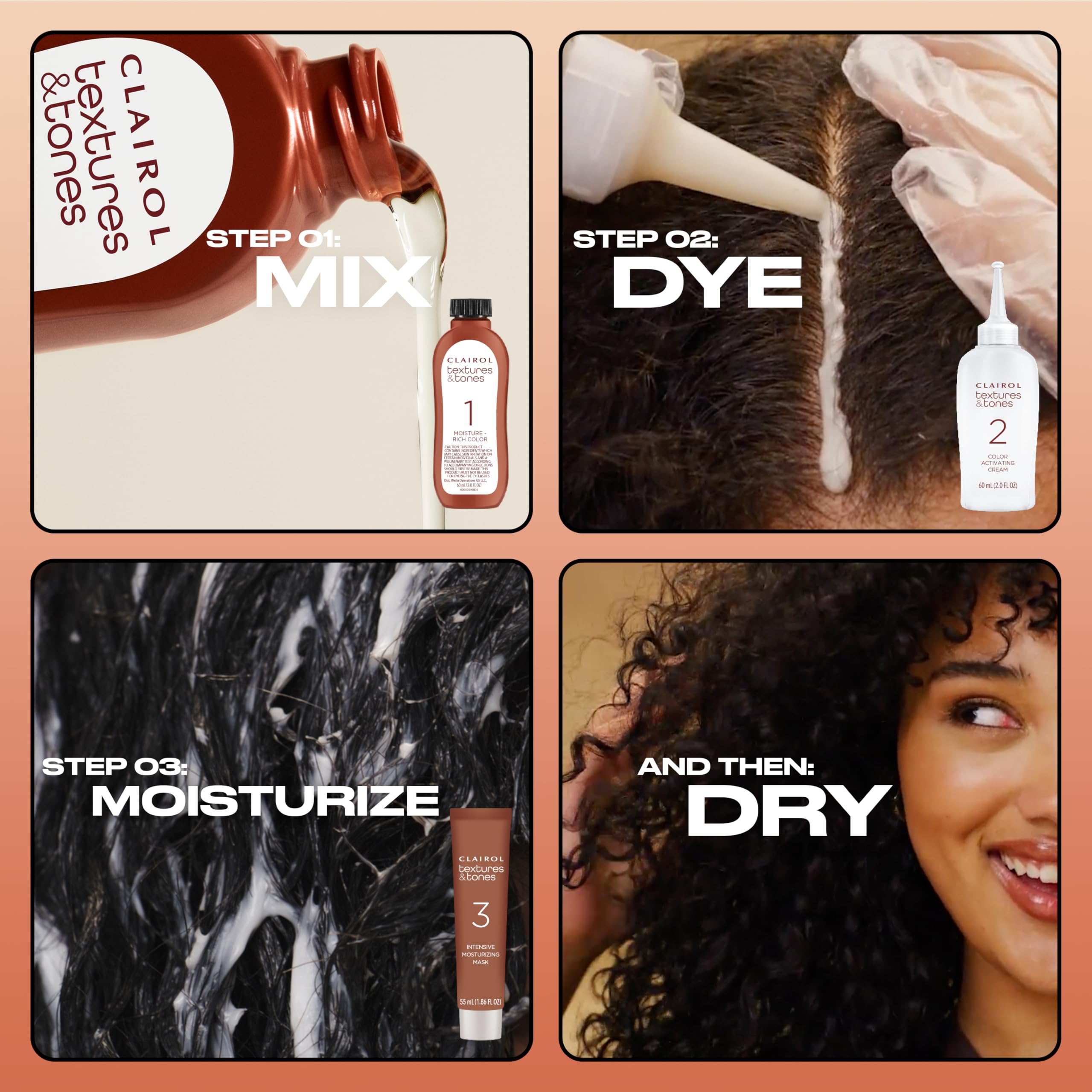 Foto 6 pulgar | Tinte Para El Cabello Clairol Textures & Tones 8ro Sunset Copper Pack 1 - Venta Internacional.