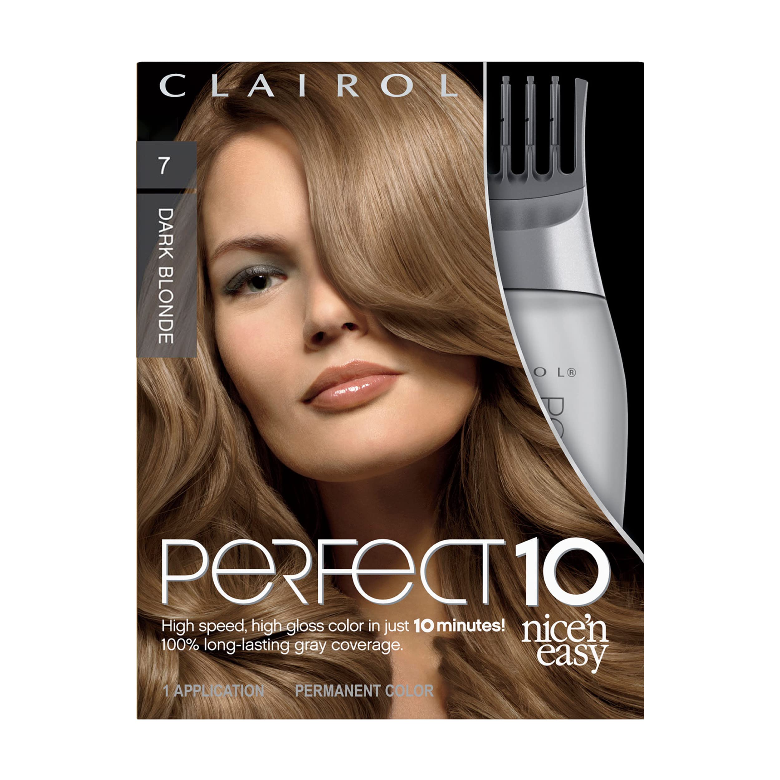 Tinte Para El Cabello Clairol Nice'n Easy Perfect 10 7 Dark Blonde X1 - Venta Internacional.