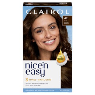 Foto 1 | Tinte Para El Cabello Clairol Nice'n Easy Permanent 4g Marrón Dorado Oscuro - Venta Internacional.