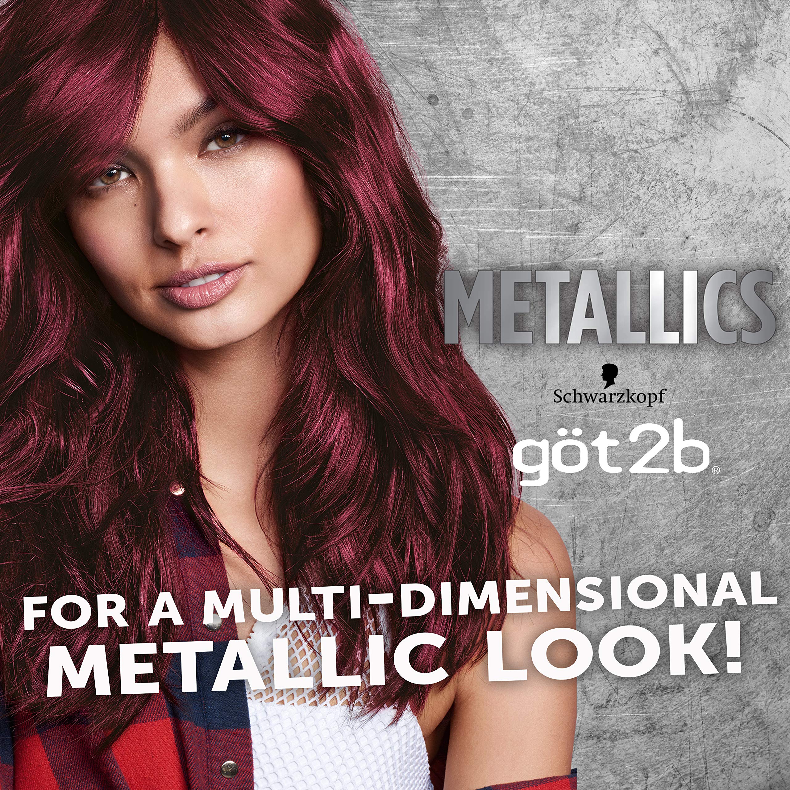 Foto 3 pulgar | Tinte De Pelo Schwarzkopf Got2b Metallics M68 Dark Ruby - Venta Internacional.