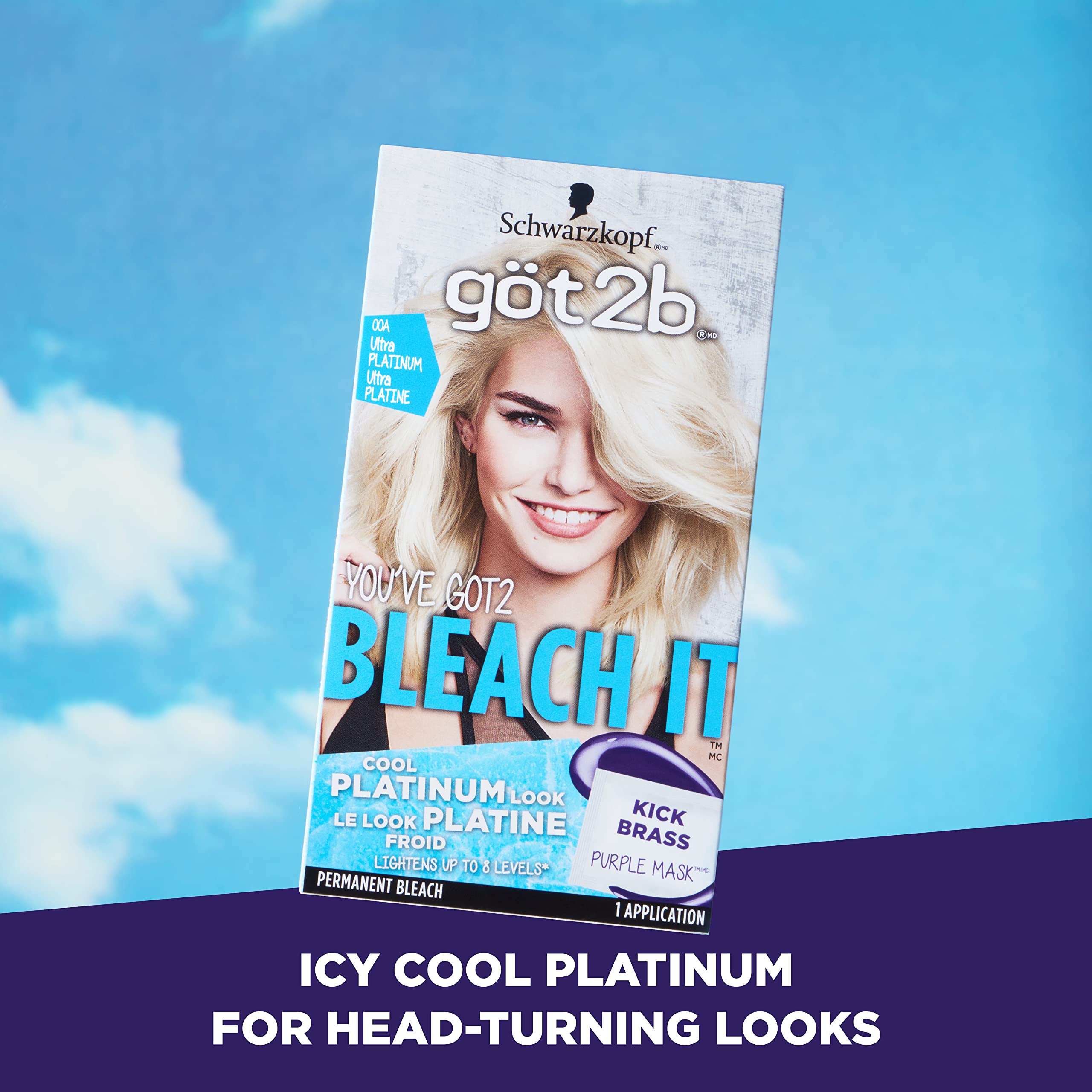 Foto 2 | Tinte De Pelo Got2b Bleach It Permanent 00a Ultra Platinum - Venta Internacional.