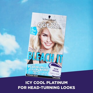 Foto 2 | Tinte De Pelo Got2b Bleach It Permanent 00a Ultra Platinum - Venta Internacional.