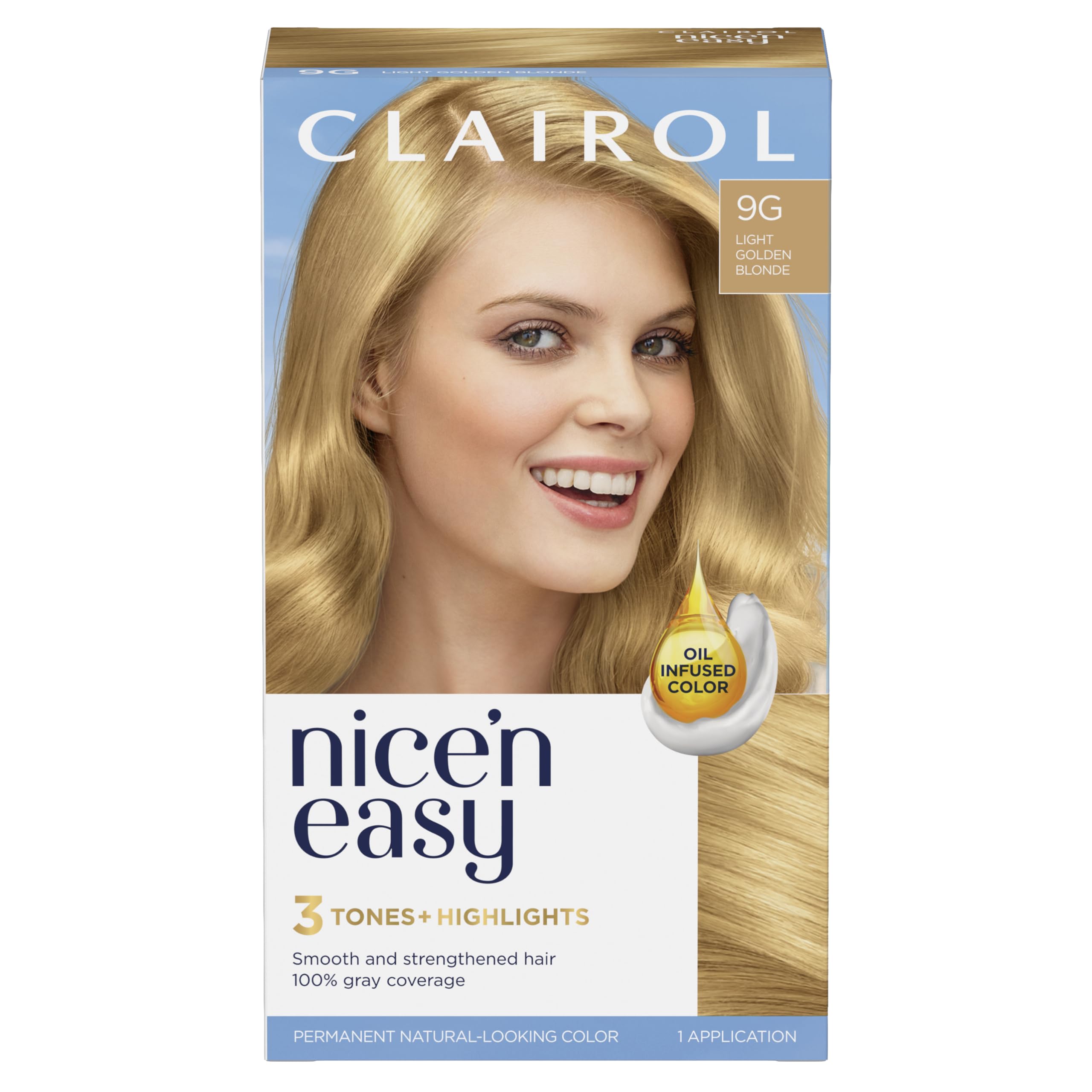 Foto 2 pulgar | Tinte De Pelo Clairol Nice'n Easy 9g Rubio Dorado Claro X1 - Venta Internacional.