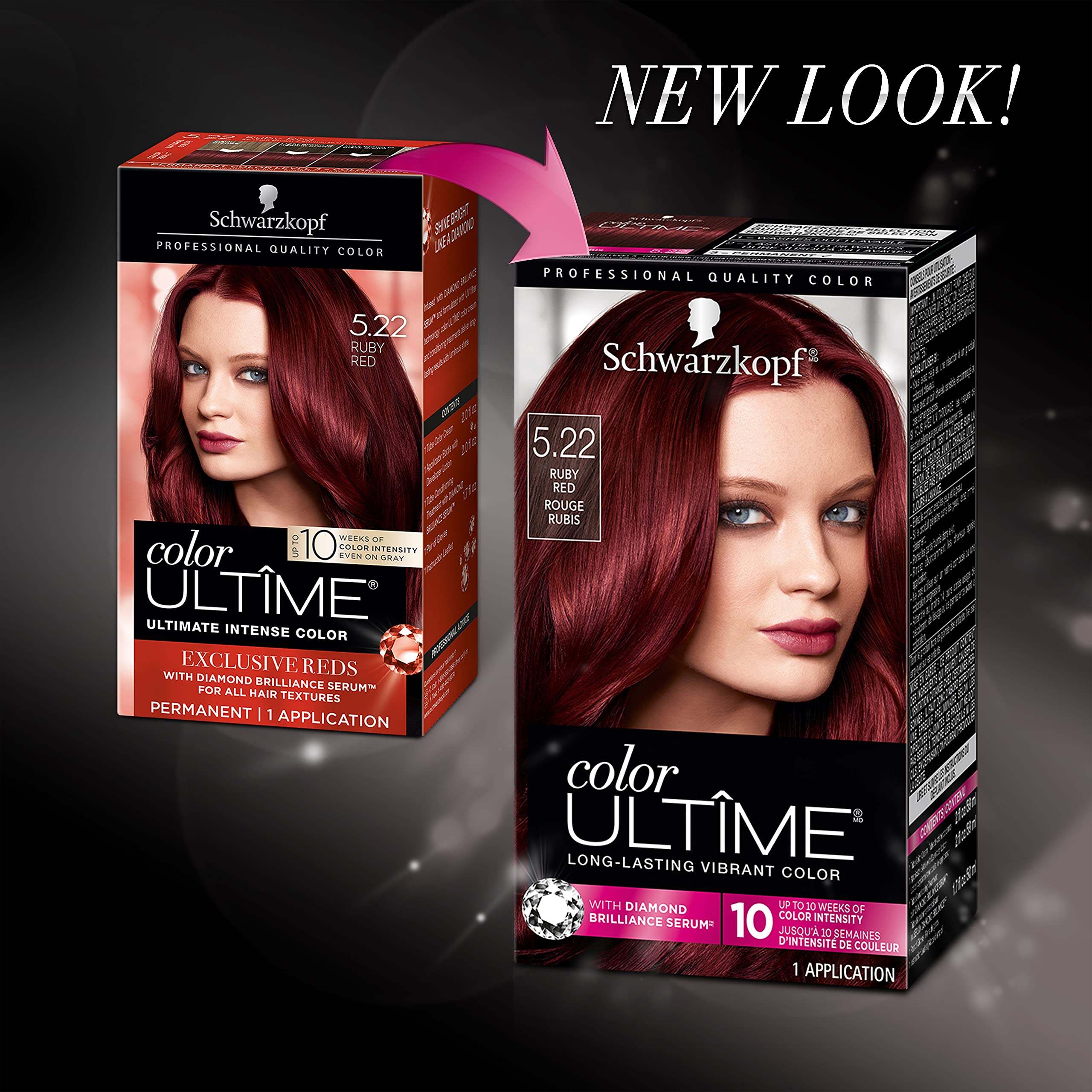 Foto 3 pulgar | Tinte Para El Cabello Schwarzkopf Color Ultime 5.22 Ruby Red 1 Aplicación - Venta Internacional.