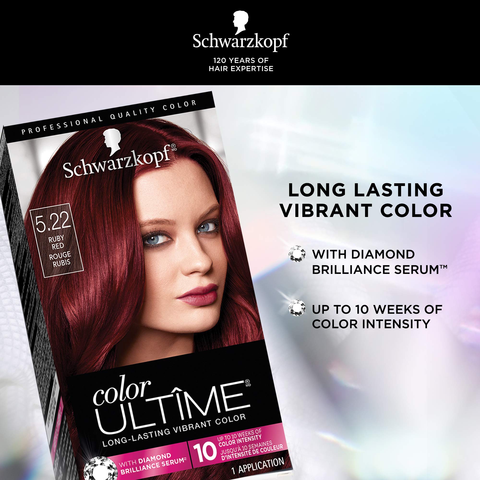Foto 4 pulgar | Tinte Para El Cabello Schwarzkopf Color Ultime 5.22 Ruby Red 1 Aplicación - Venta Internacional.