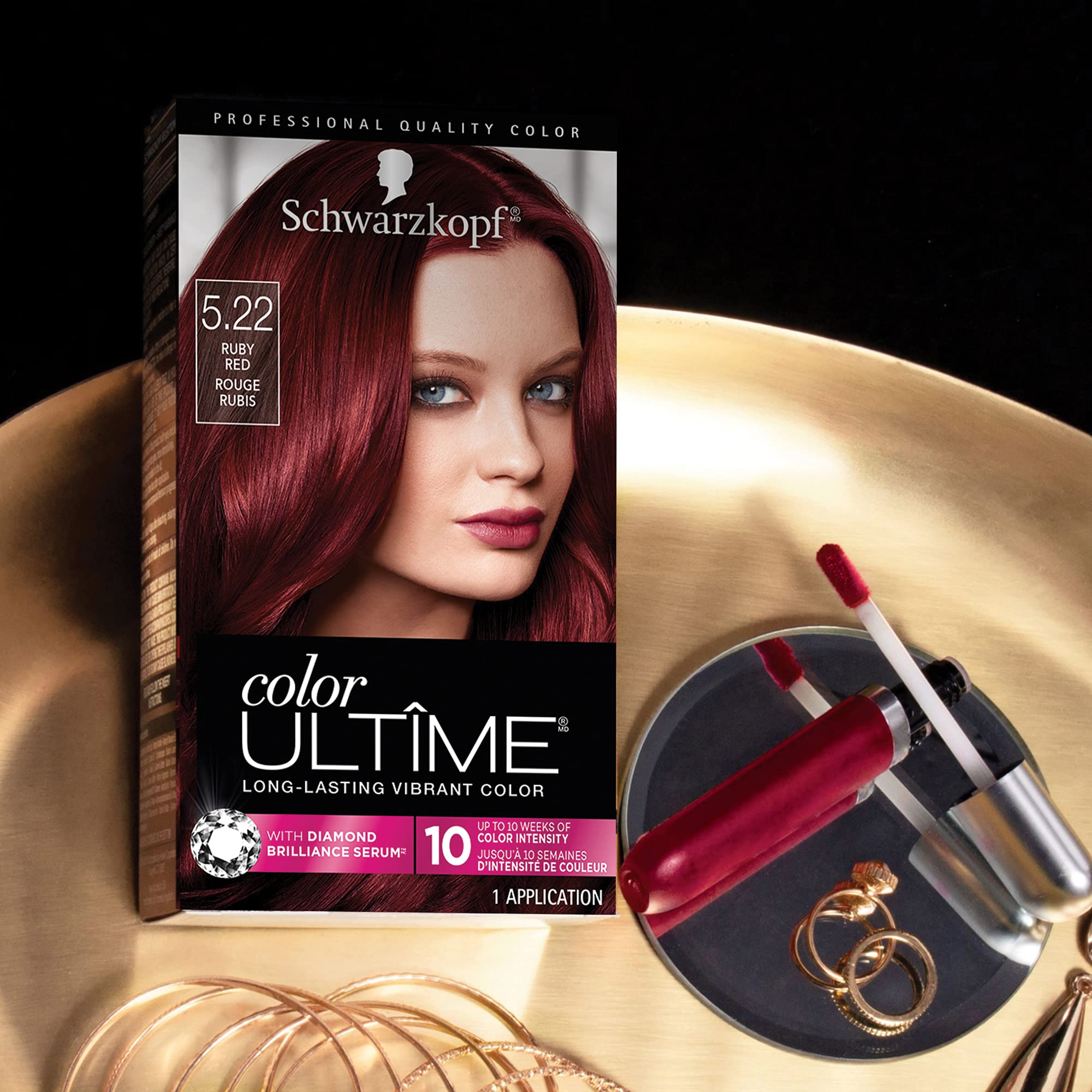 Foto 7 pulgar | Tinte Para El Cabello Schwarzkopf Color Ultime 5.22 Ruby Red 1 Aplicación - Venta Internacional.