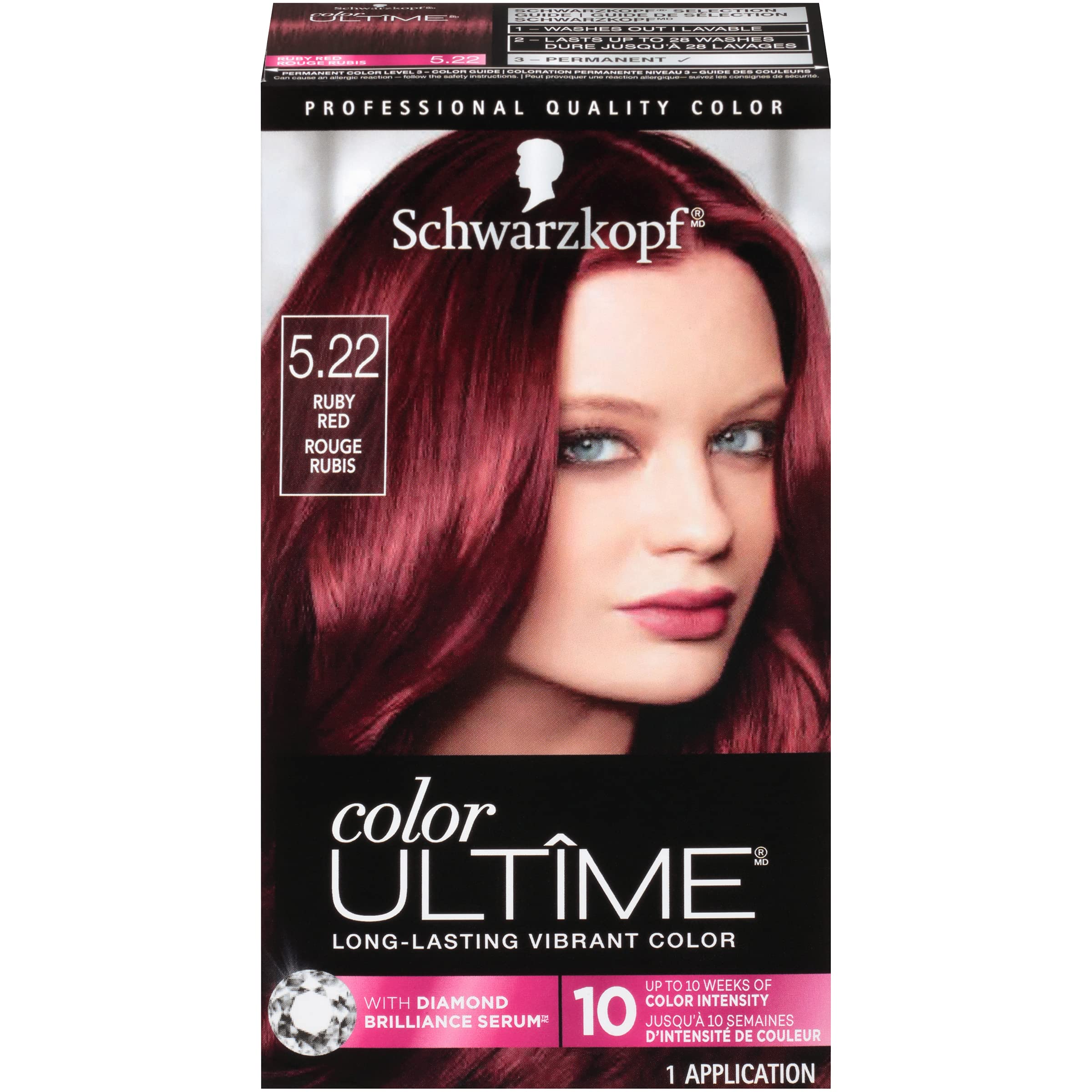 Foto 8 pulgar | Tinte Para El Cabello Schwarzkopf Color Ultime 5.22 Ruby Red 1 Aplicación - Venta Internacional.