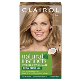 Foto 1 | Tinte Para El Cabello Clairol Natural Instincts 8a Medium Cool Blonde X1 - Venta Internacional.