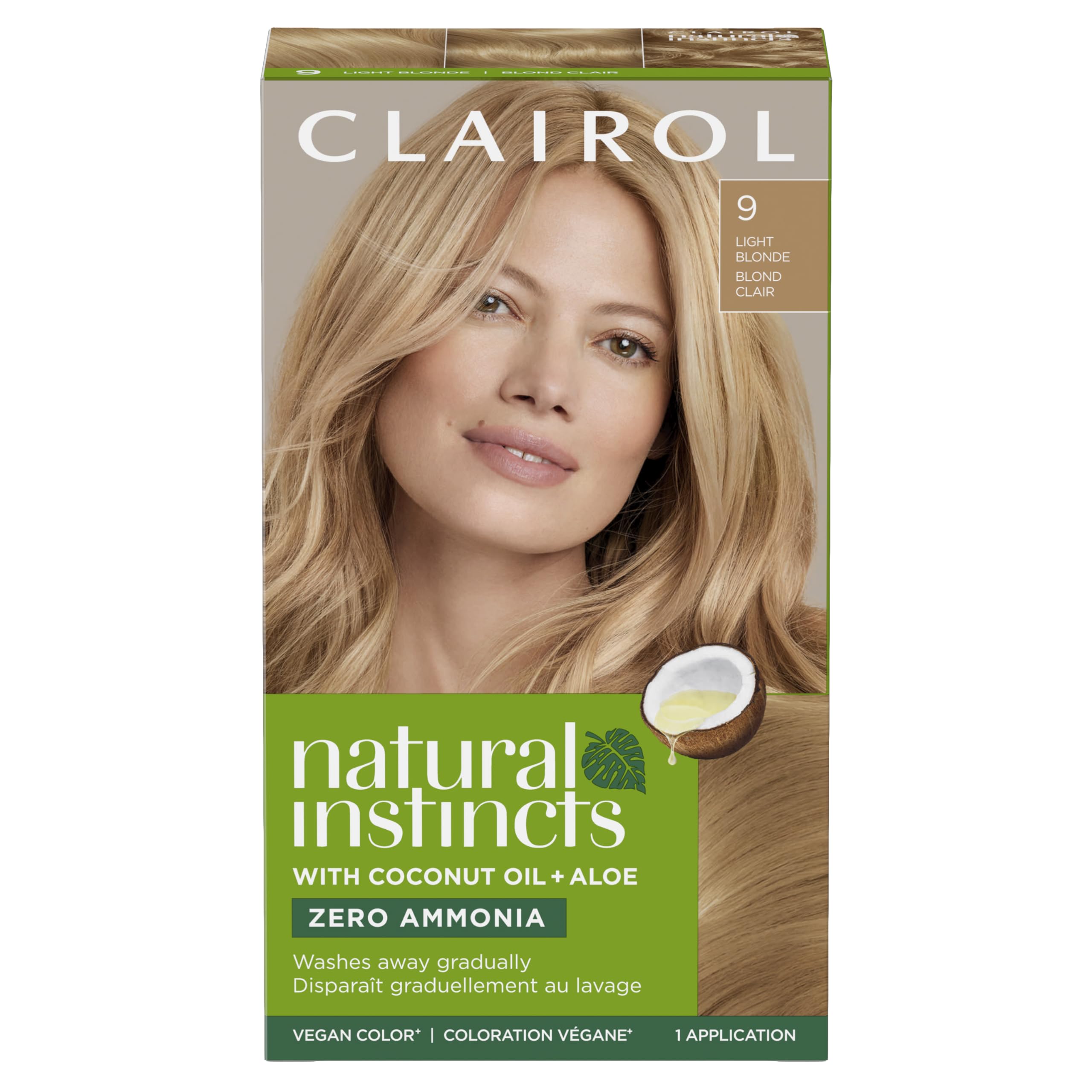 Foto 2 pulgar | Tinte Para El Cabello Clairol Natural Instincts Demi-permanent 9 Rubio Claro - Venta Internacional.