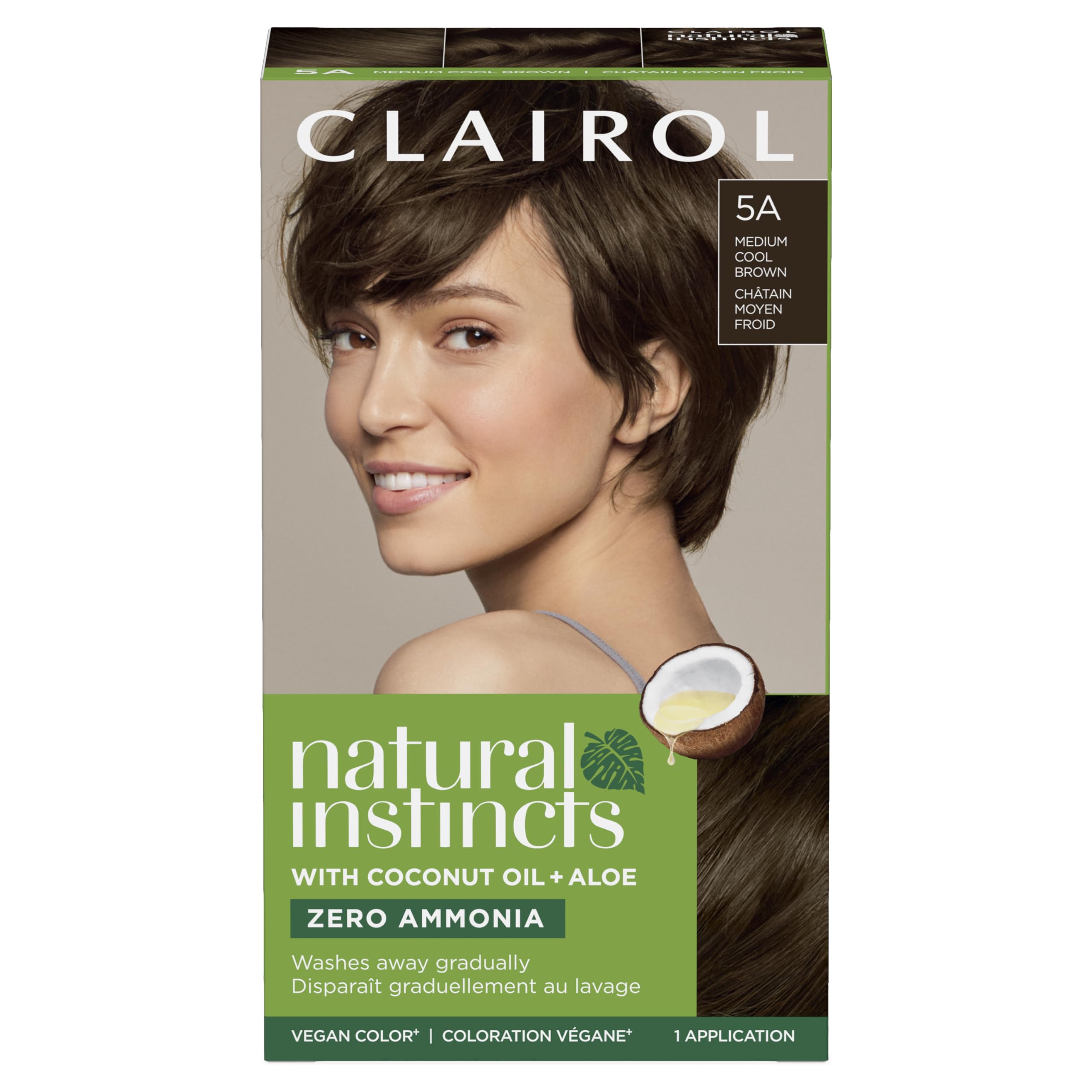 Foto 2 pulgar | Tinte para Cabello Clairol Natural Instincts Semipermanent 5a Brown - Venta Internacional