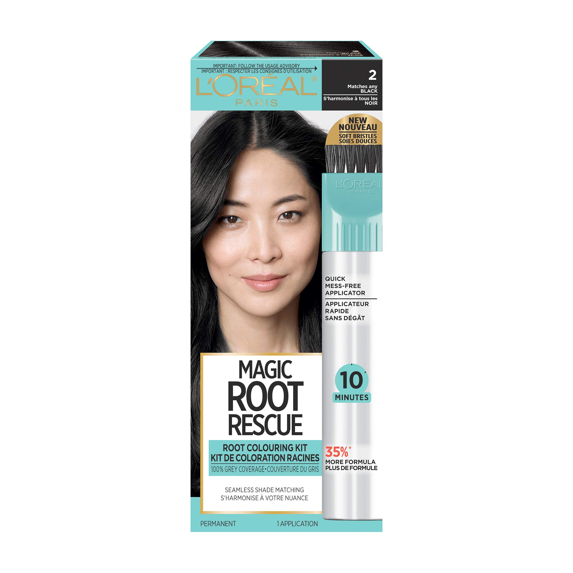 Kit De Coloración Para El Cabello L'oreal Paris Magic Root Rescue 2 Black - Venta Internacional.